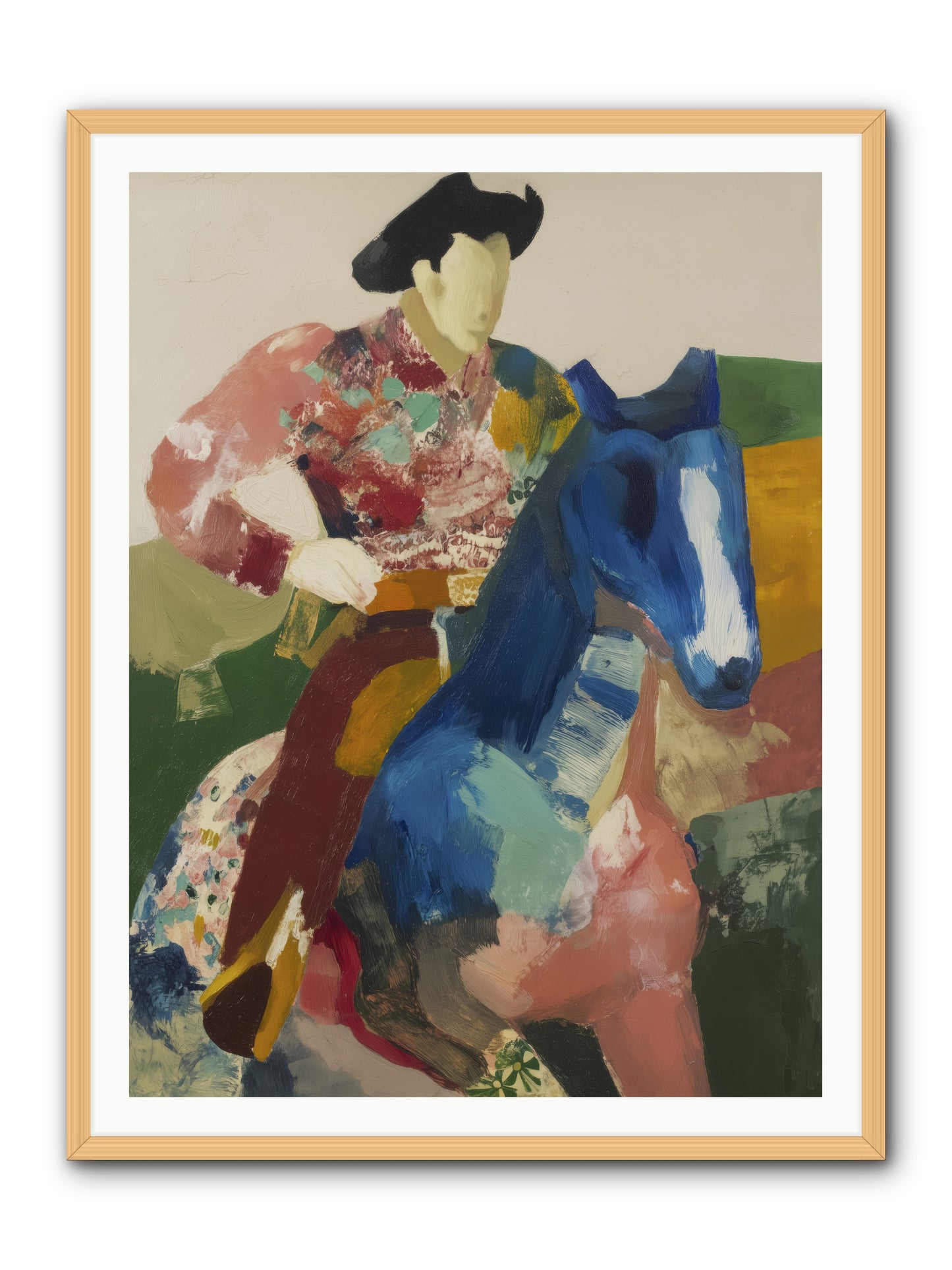 Brindle -- Framed Print - Natural 36x48