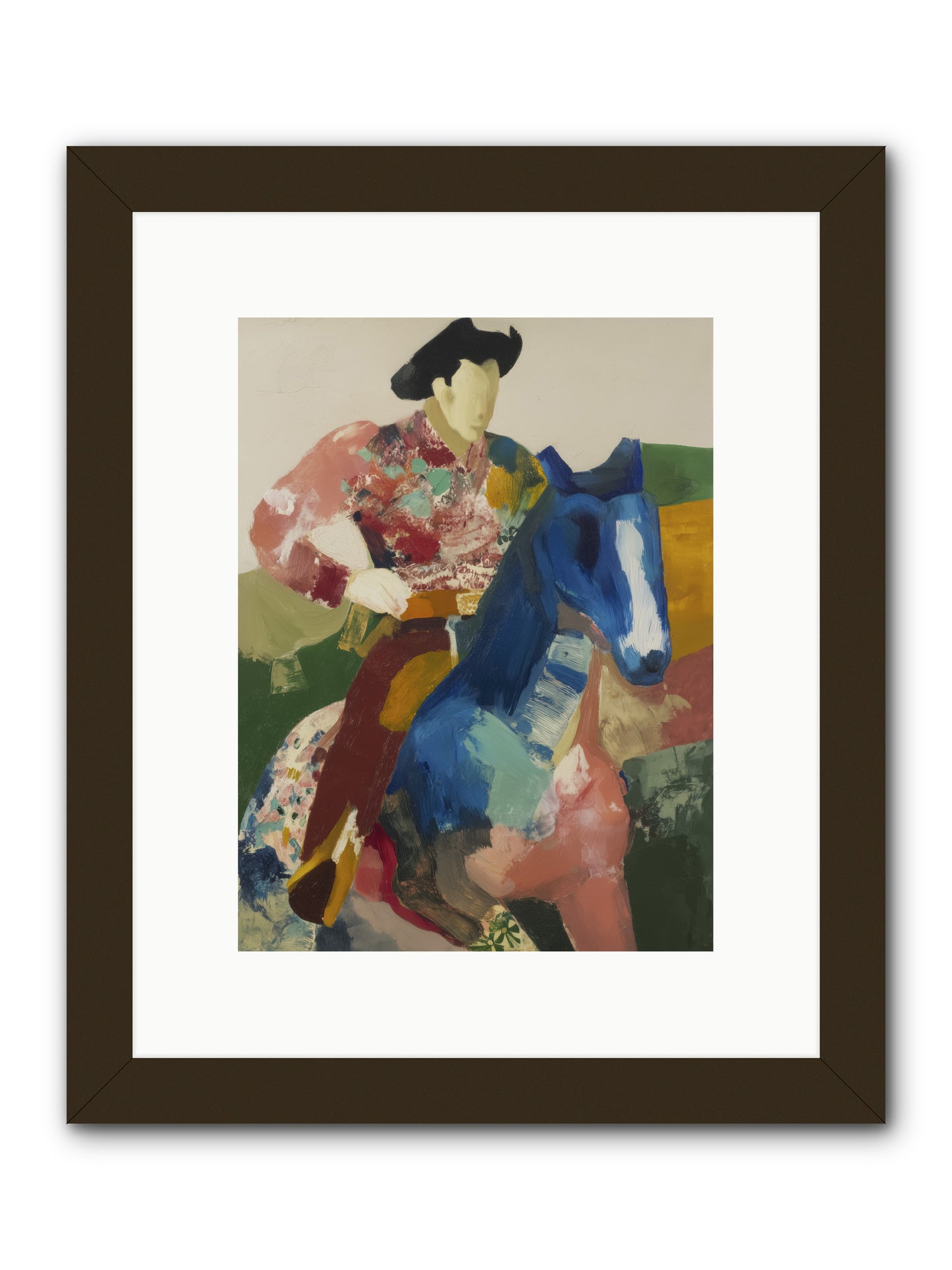Brindle -- Framed Print - Black 9x12