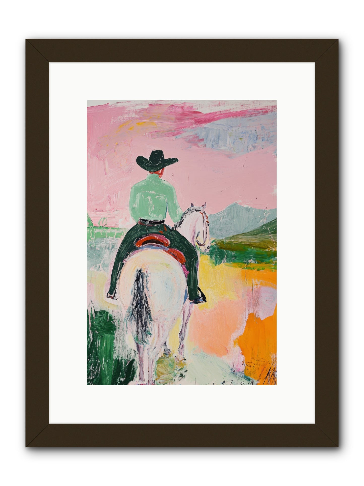 Broken Arrow Path -- Framed Print - Black 10x15