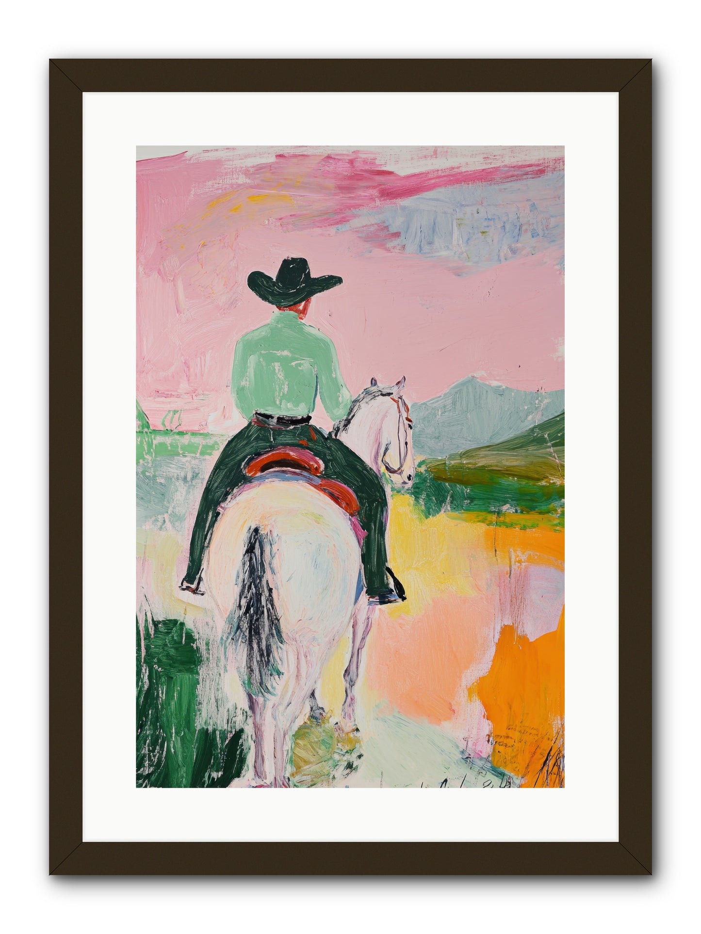 Broken Arrow Path -- Framed Print - Black 16x24