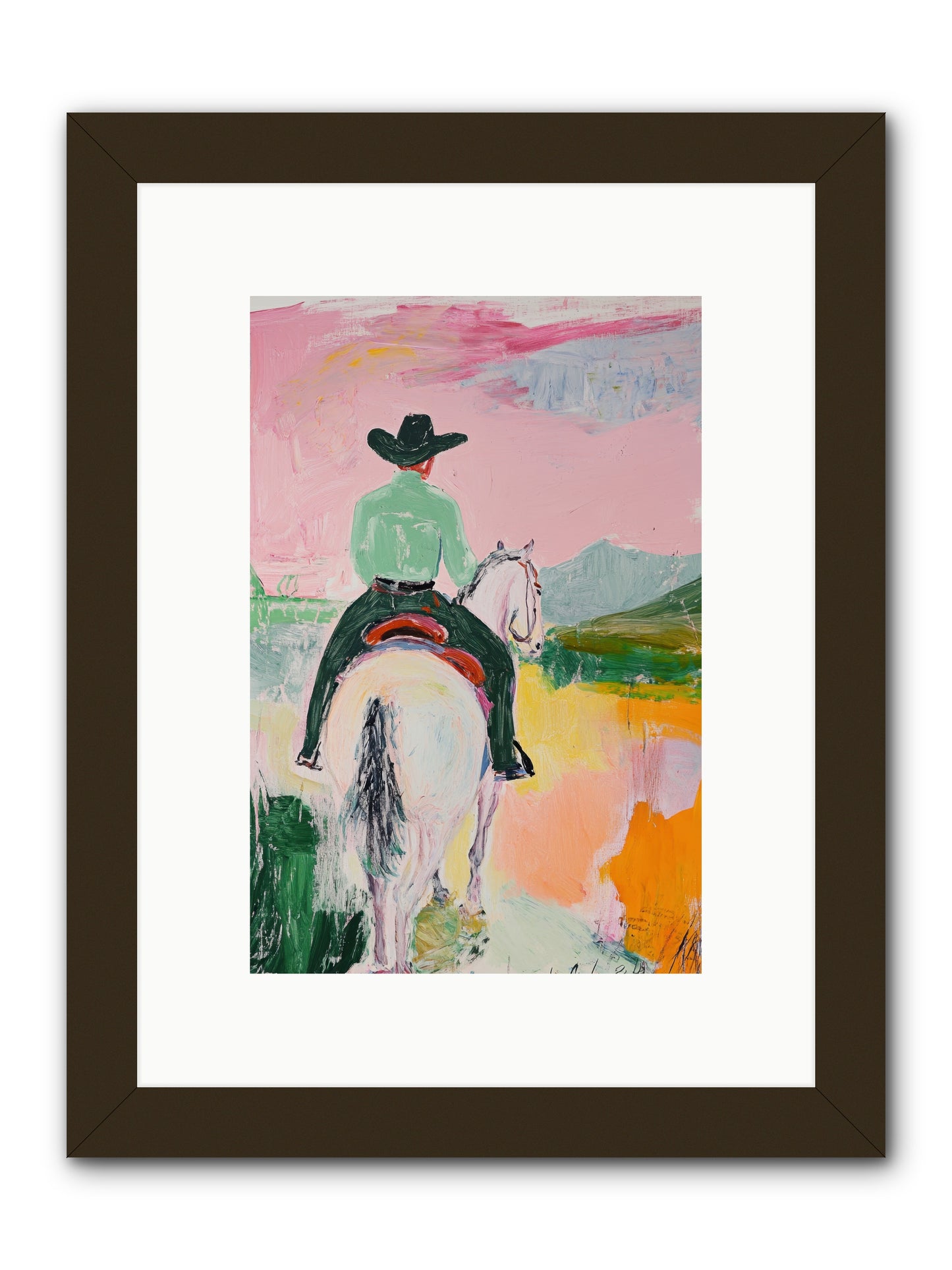 Broken Arrow Path -- Framed Print - Black 8x12