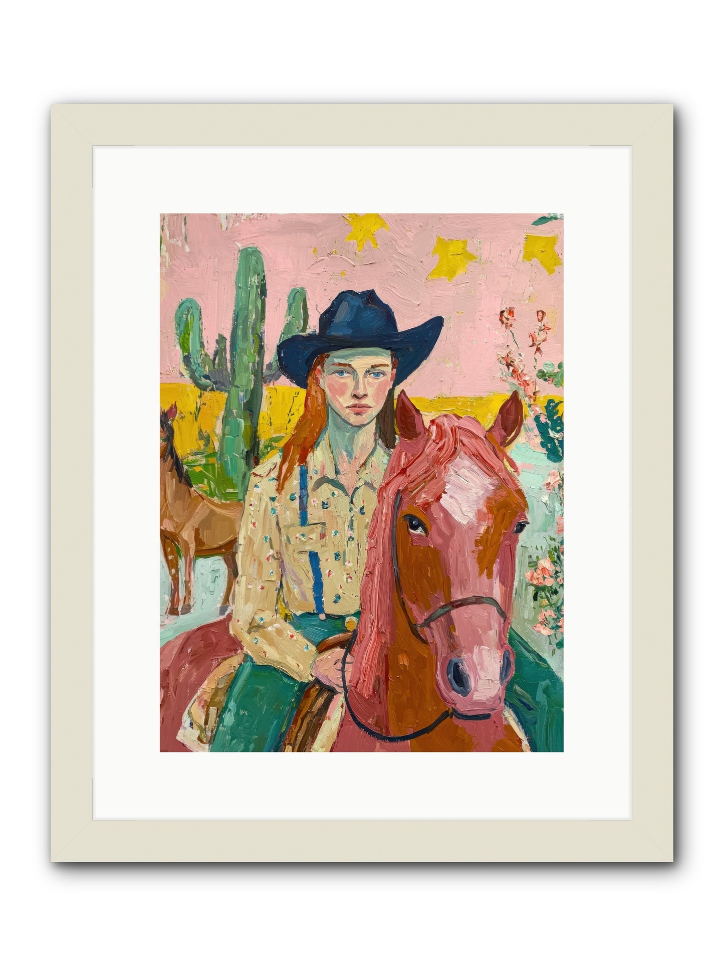 Broken Spur -- Framed Print - White 12x16