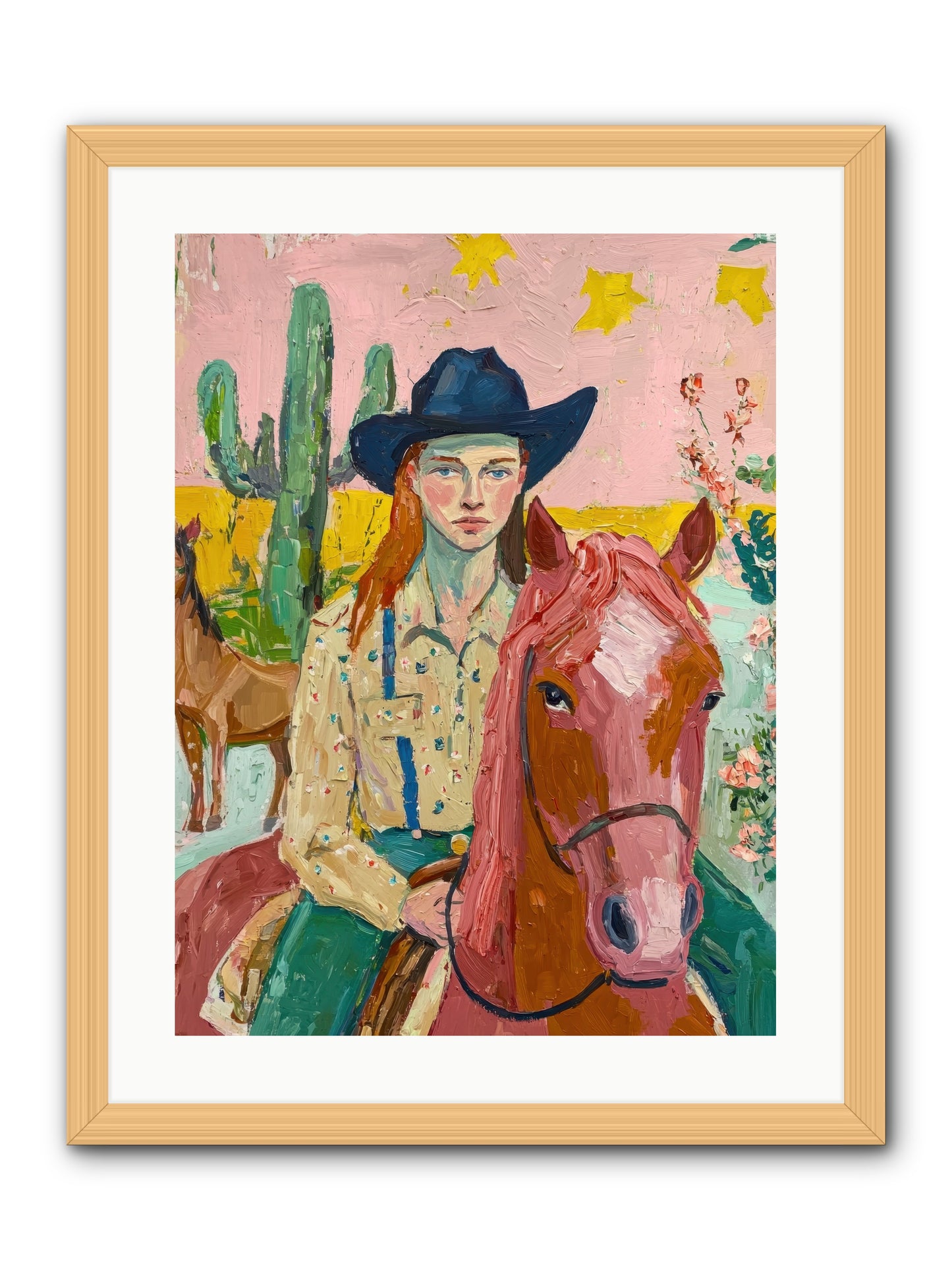 Broken Spur -- Framed Print - Natural 18x24