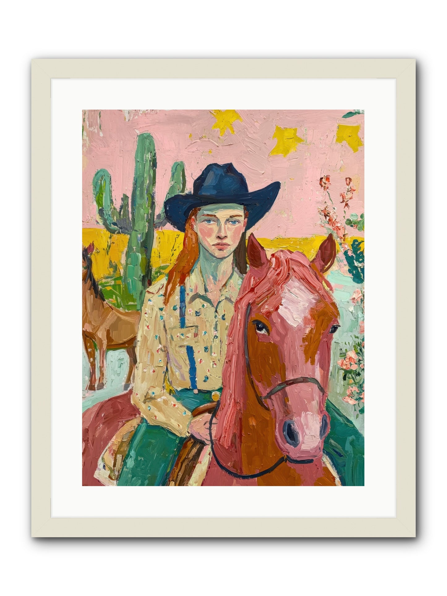 Broken Spur -- Framed Print - White 18x24