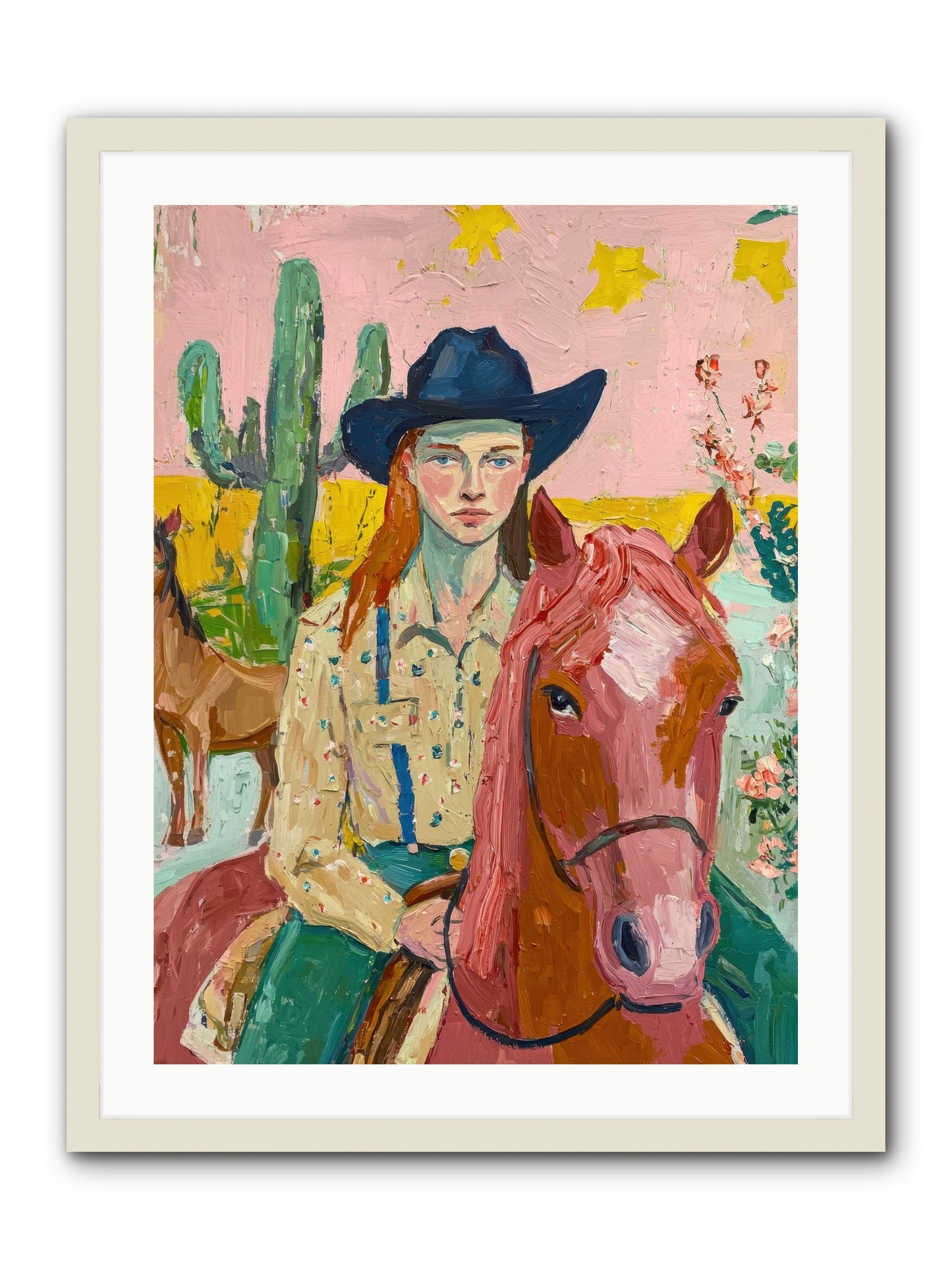 Broken Spur -- Framed Print - White 24x32