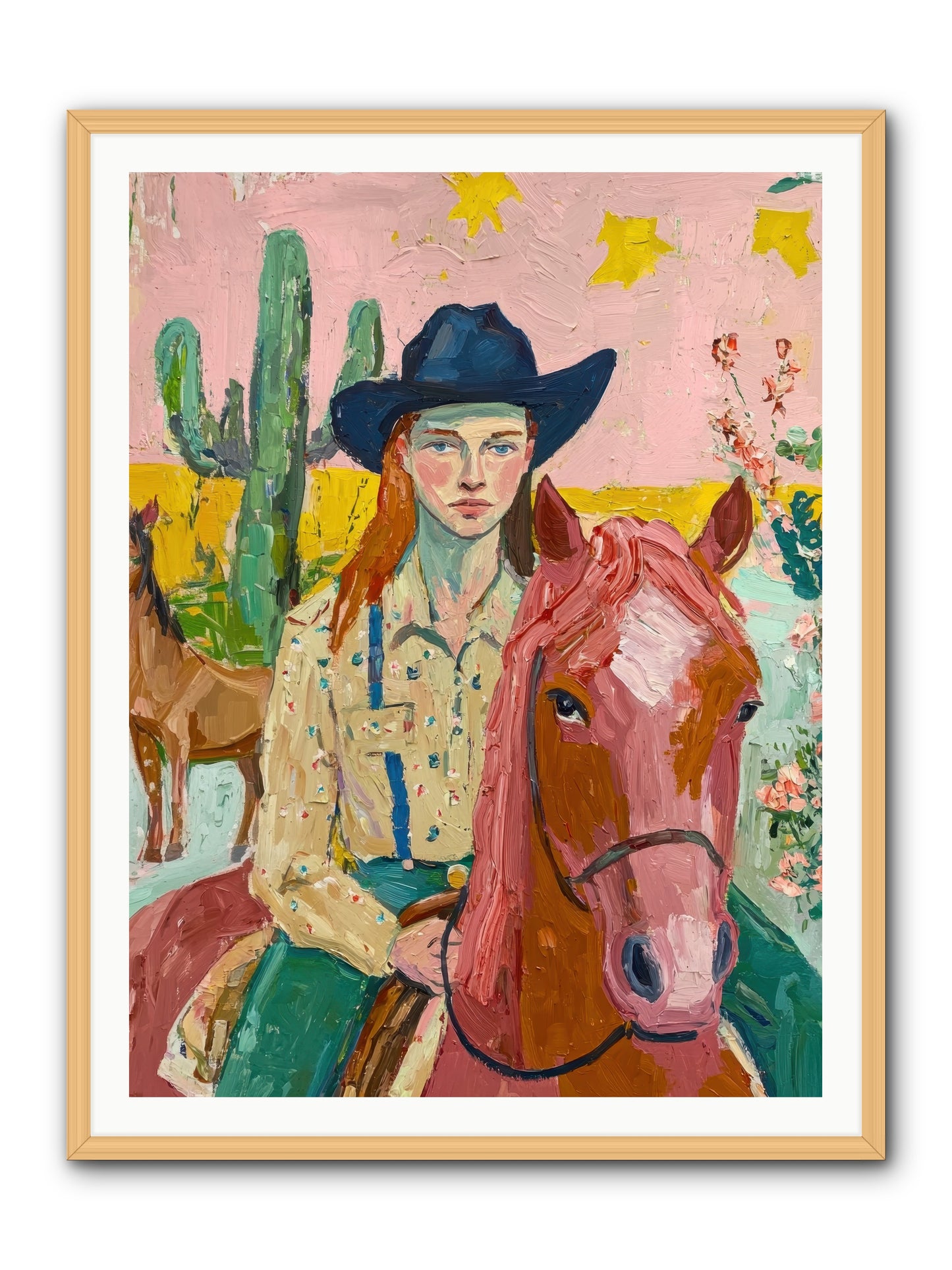 Broken Spur -- Framed Print - Natural 36x48