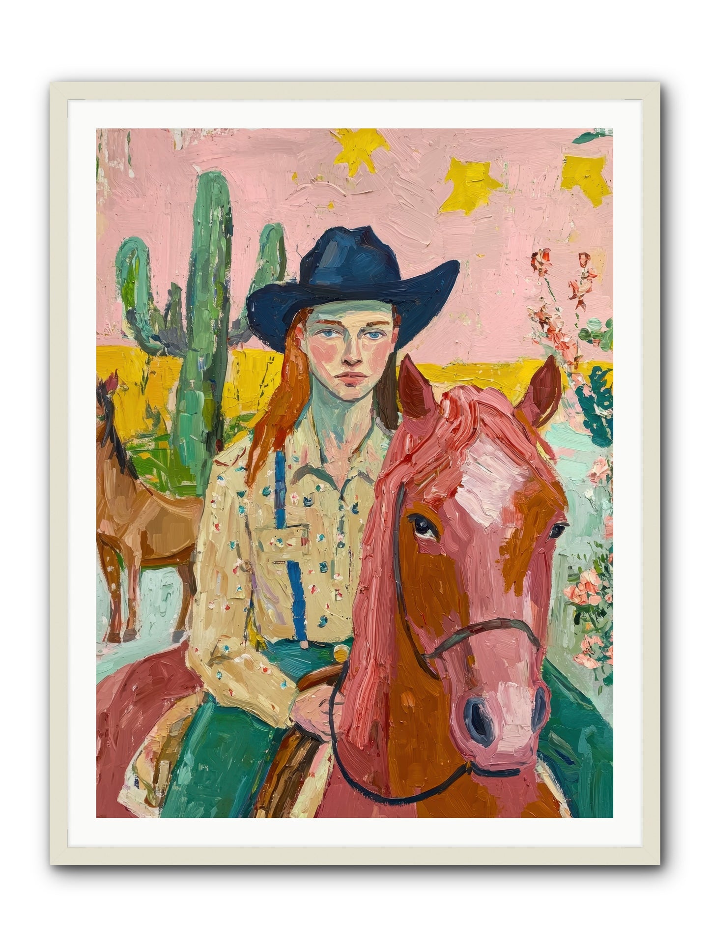 Broken Spur -- Framed Print - White 36x48