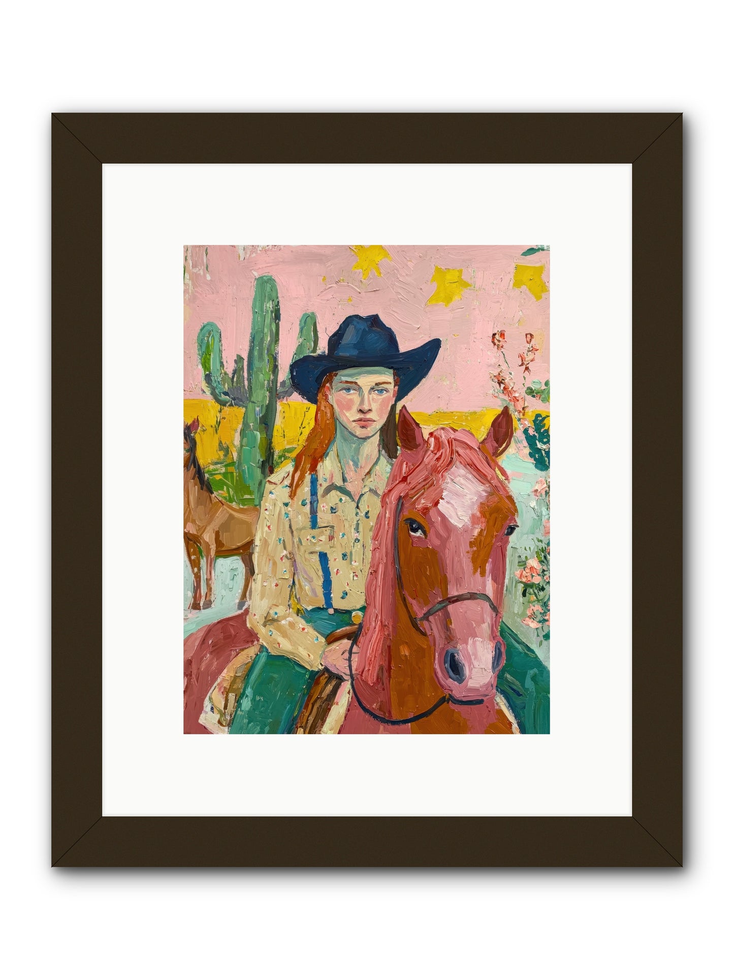 Broken Spur -- Framed Print - Black 9x12