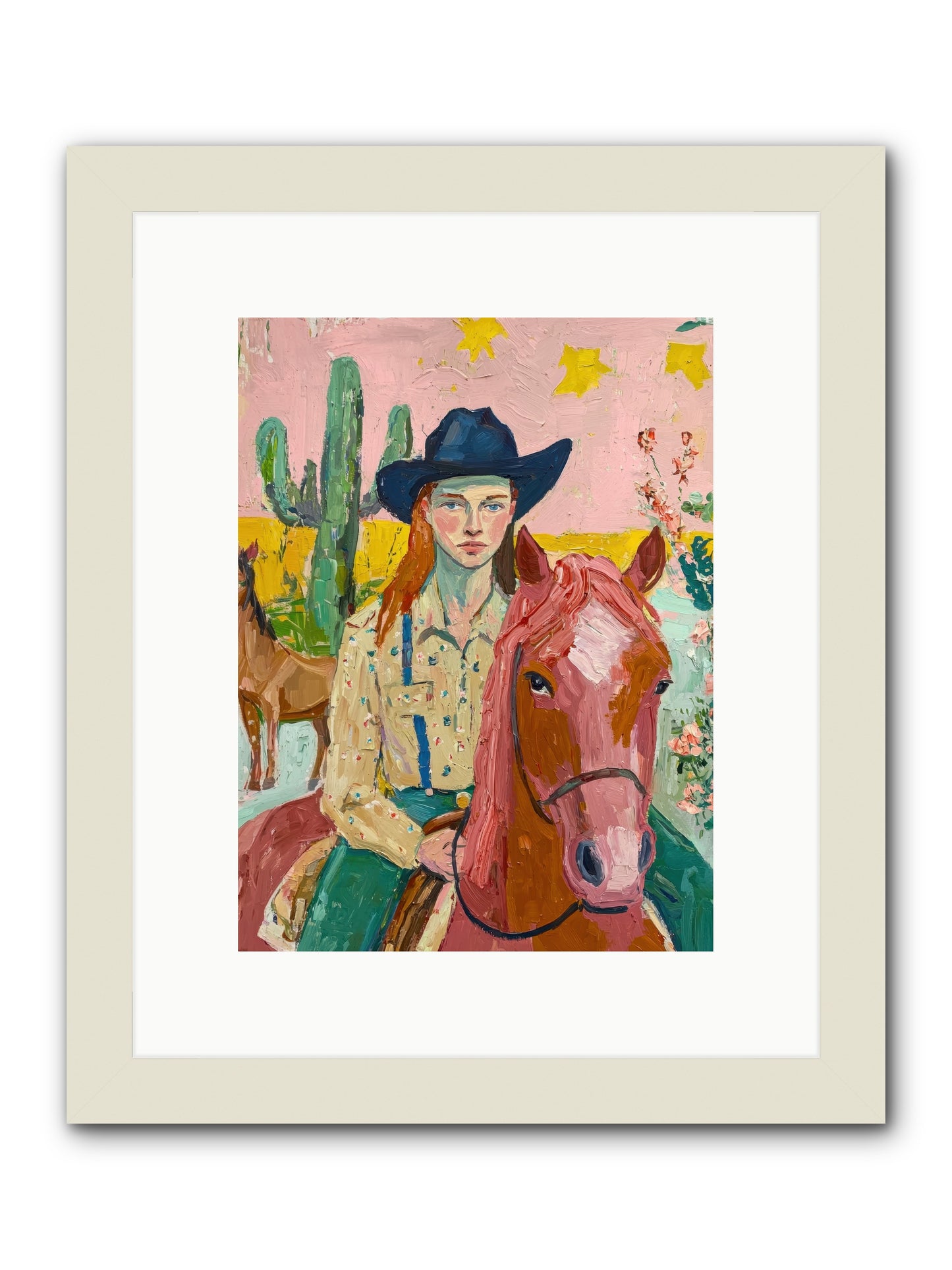 Broken Spur -- Framed Print - White 9x12