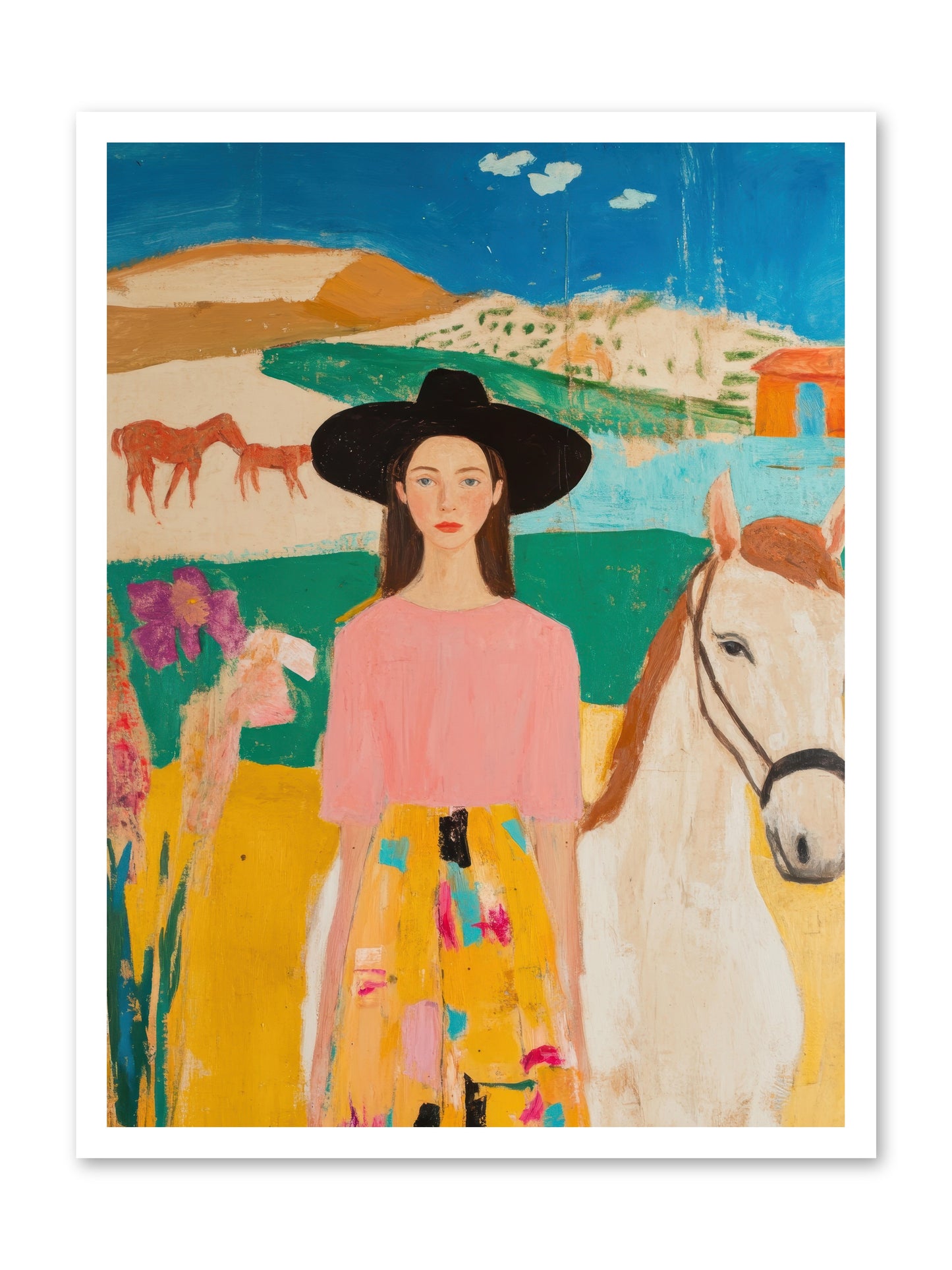 Bronco Belle -- Paper Print 24x32