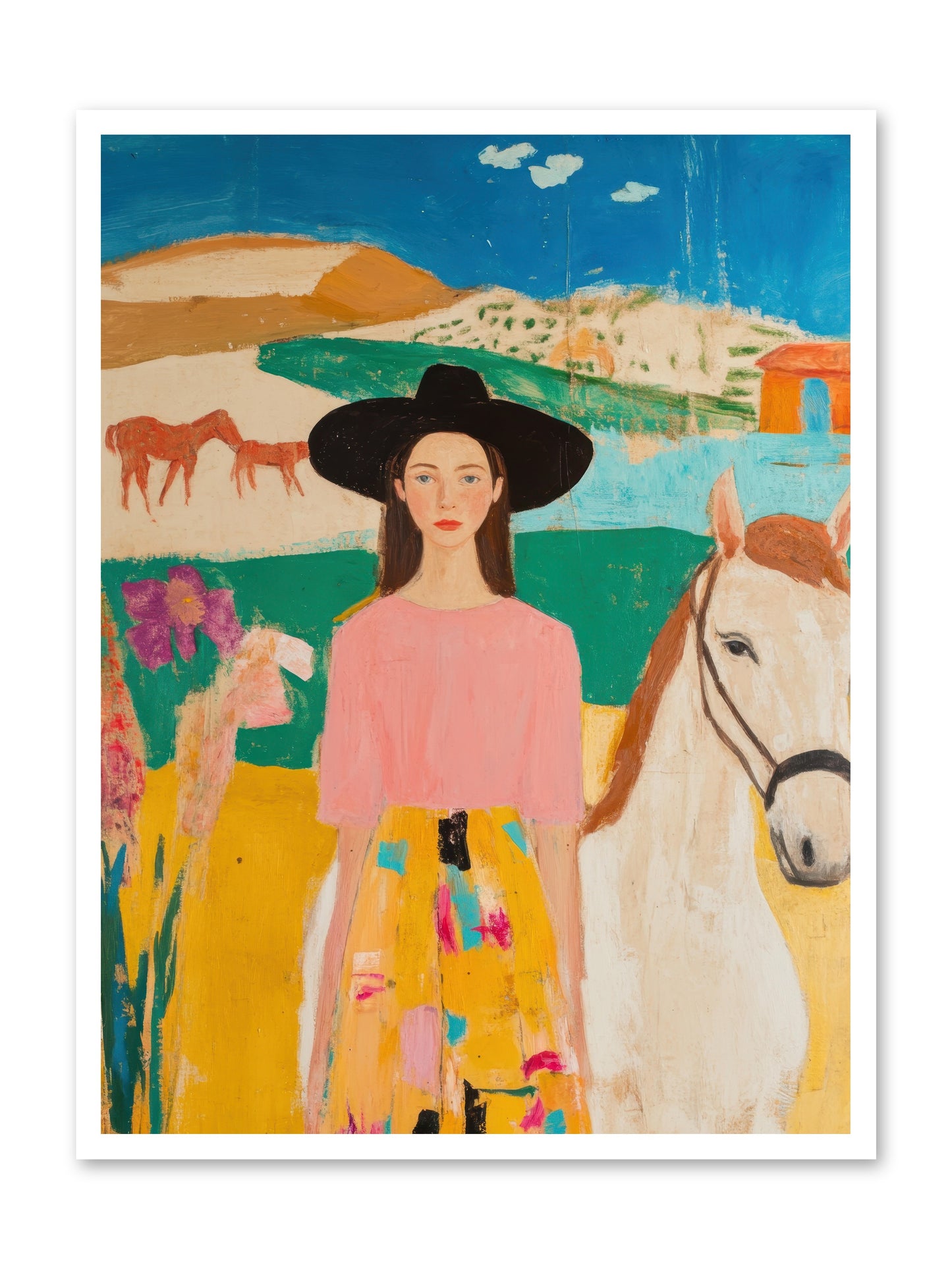Bronco Belle -- Paper Print 30x40