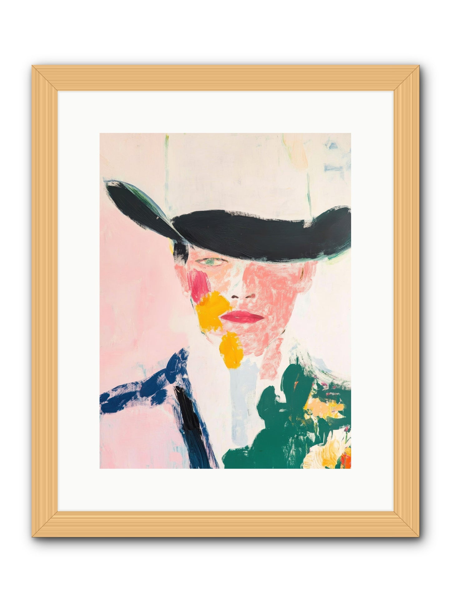 Bronco Breaker -- Framed Print - Natural 12x16