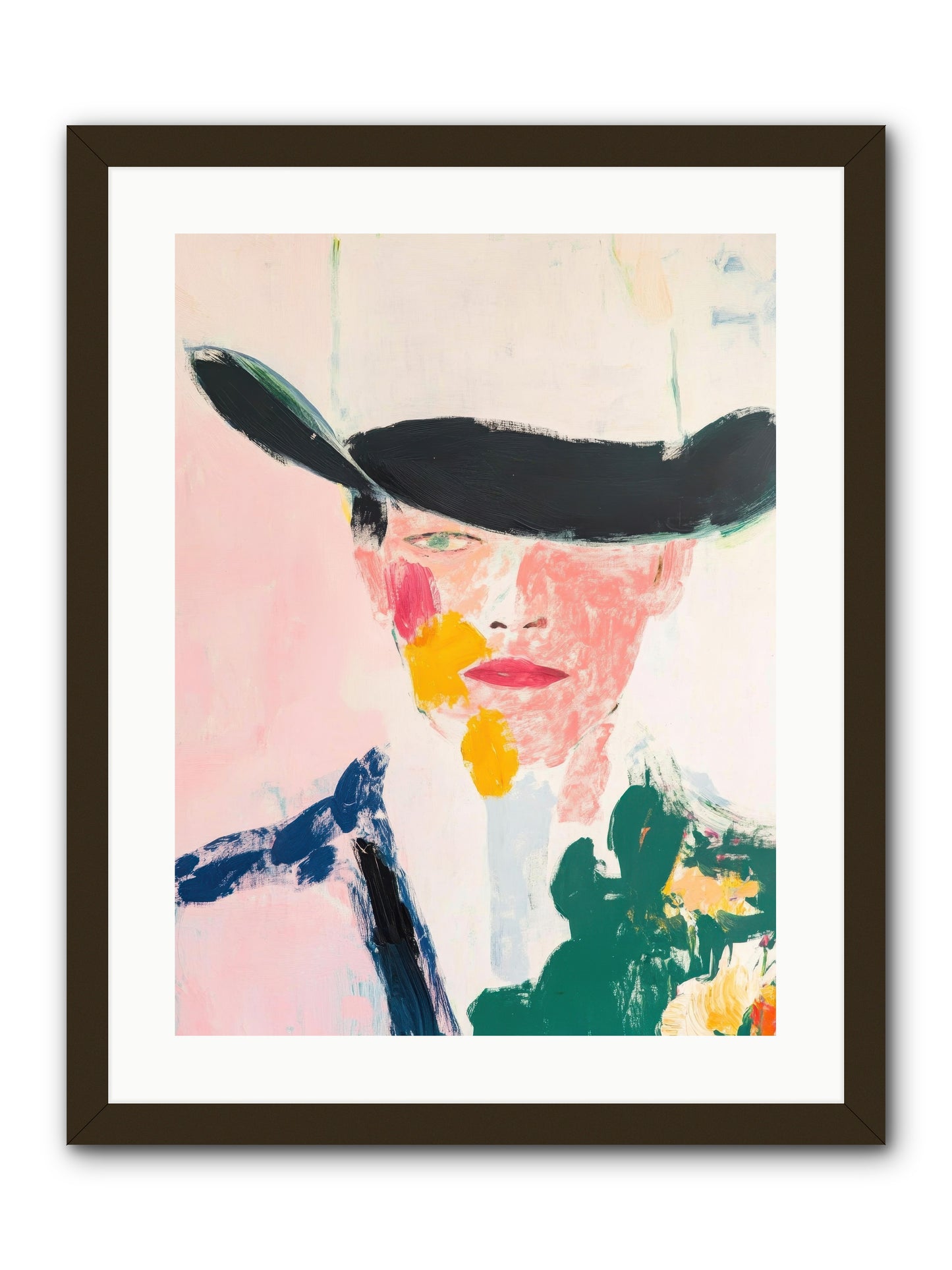 Bronco Breaker -- Framed Print - Black 18x24