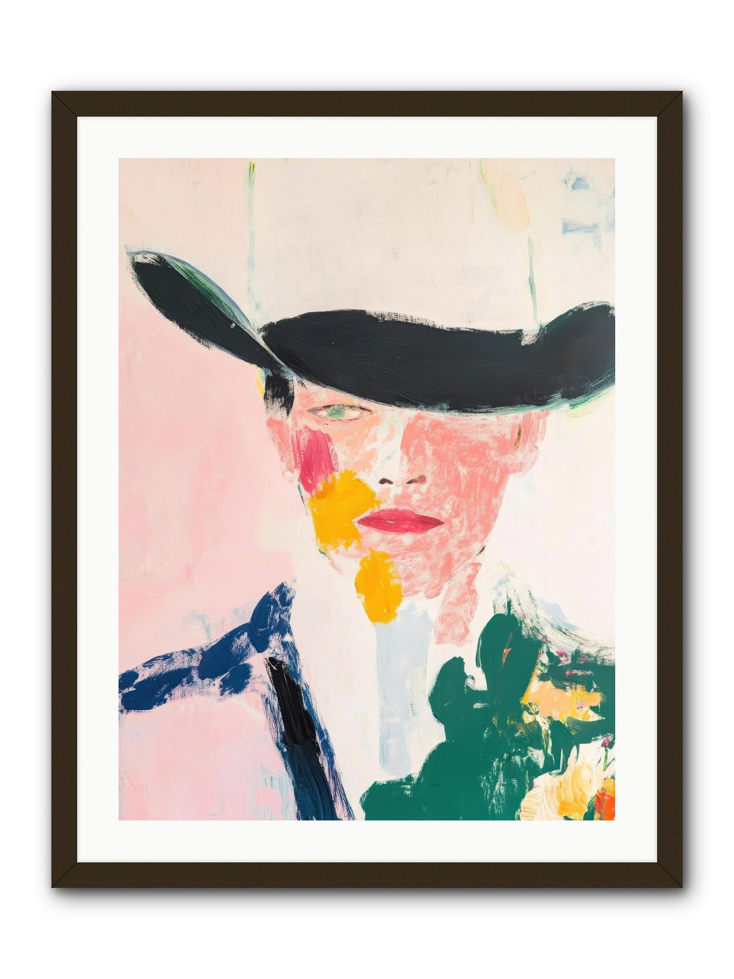 Bronco Breaker -- Framed Print - Black 24x32