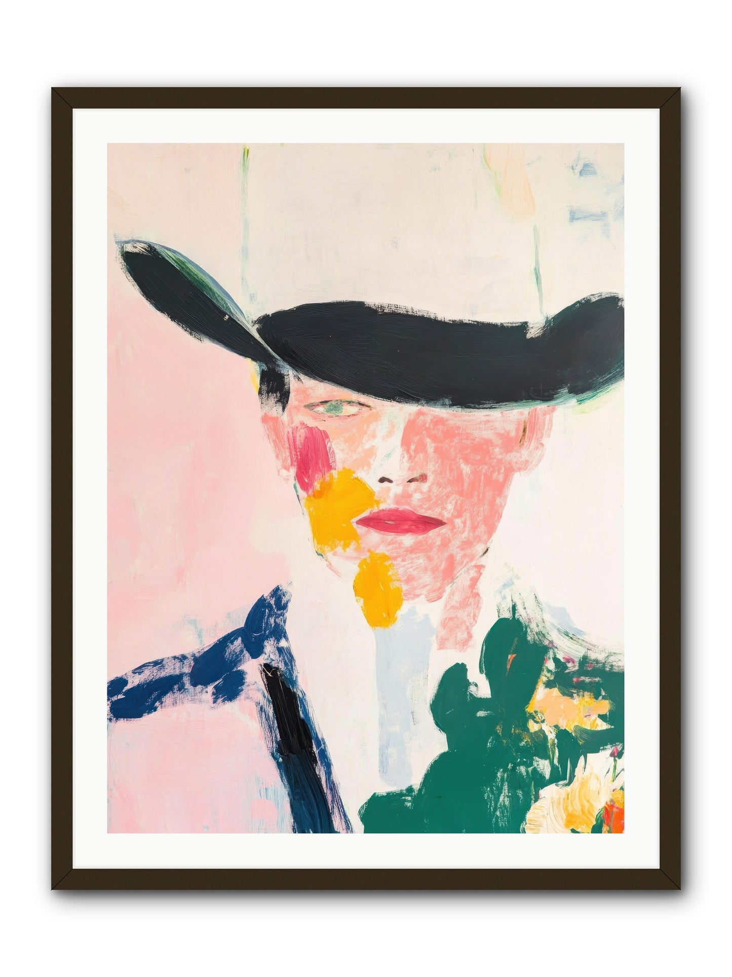 Bronco Breaker -- Framed Print - Black 30x40