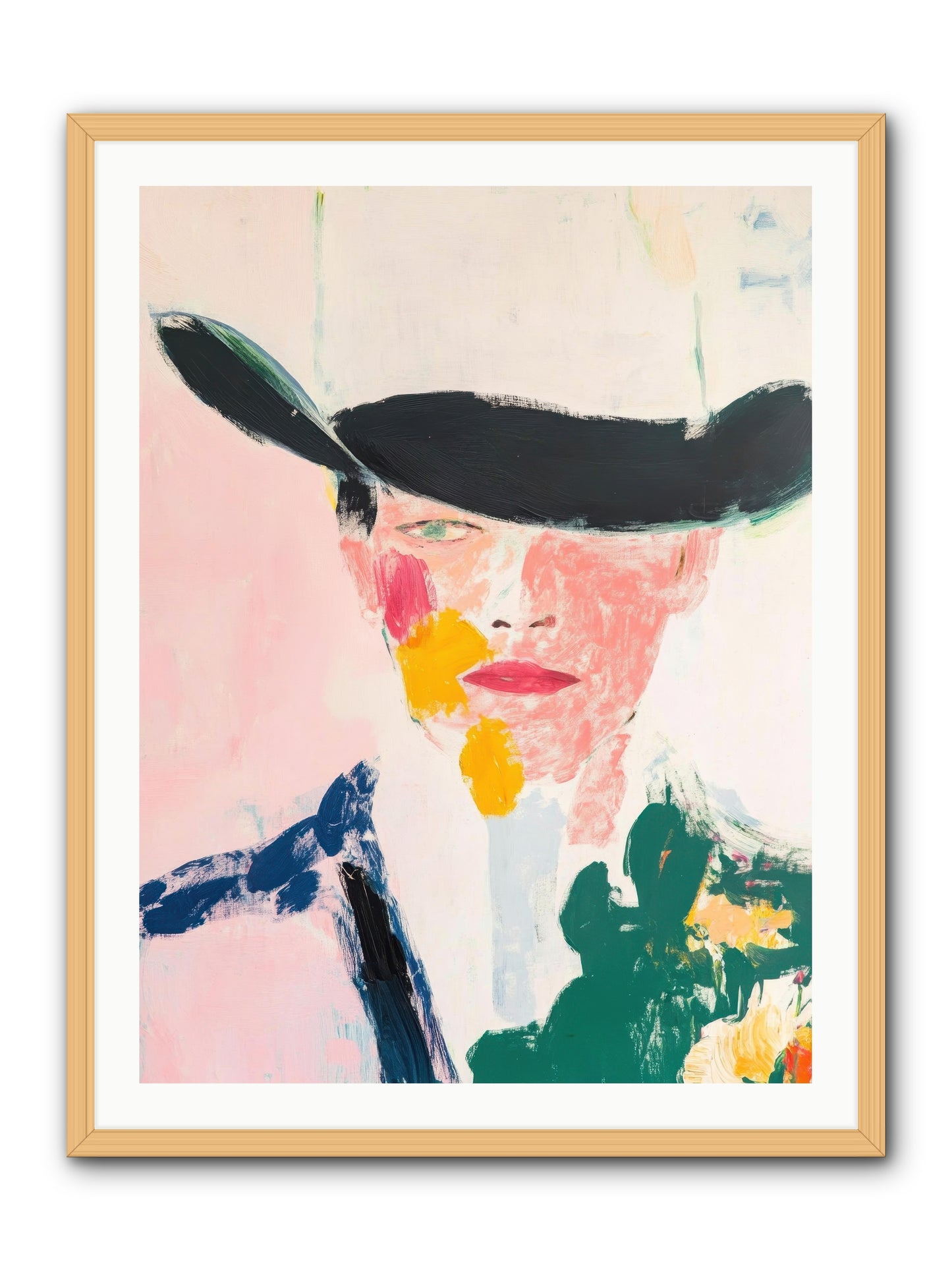 Bronco Breaker -- Framed Print - Natural 30x40