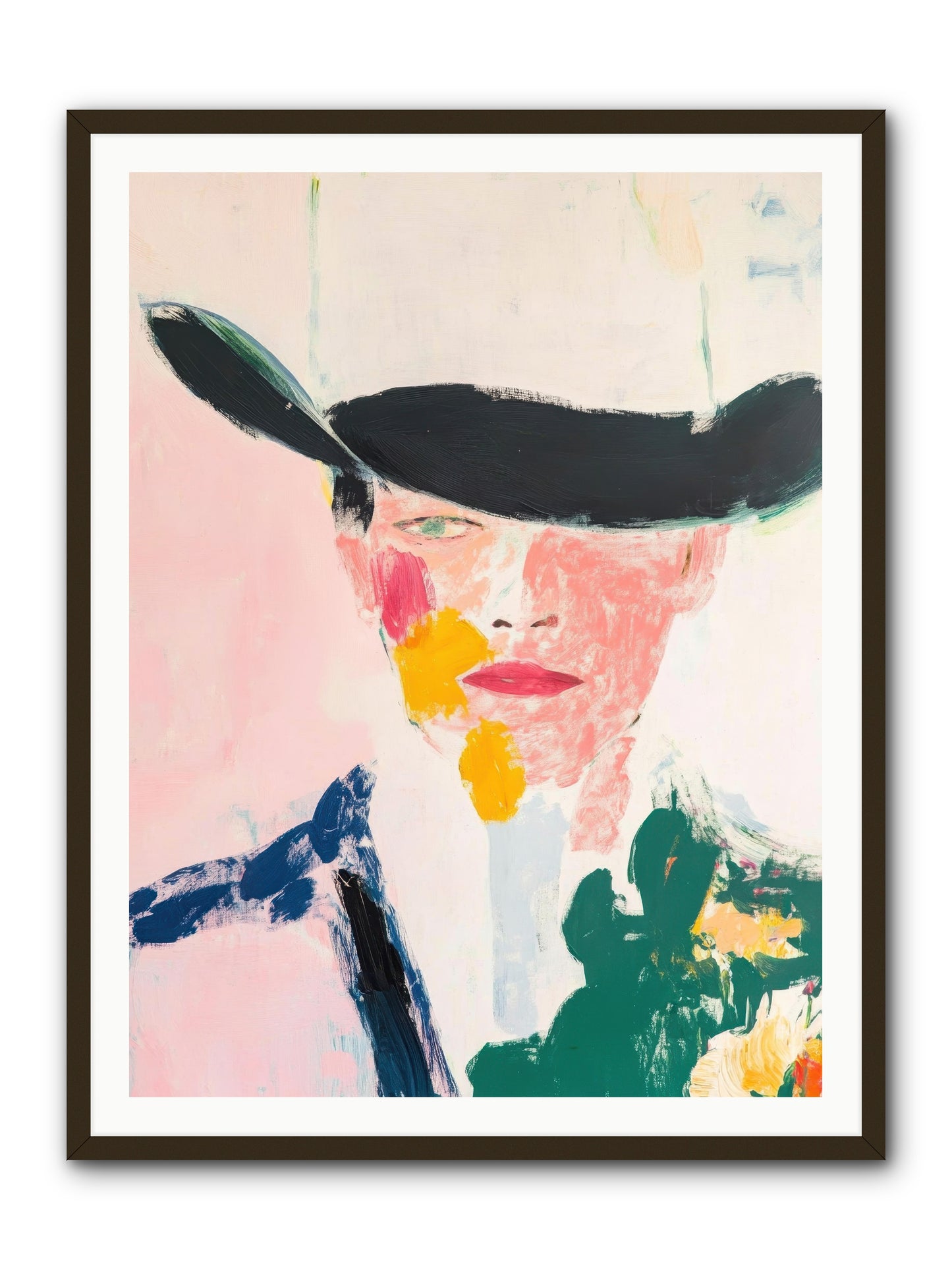 Bronco Breaker -- Framed Print - Black 36x48
