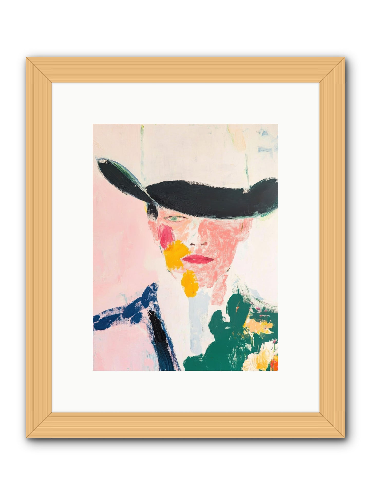 Bronco Breaker -- Framed Print - Natural 9x12