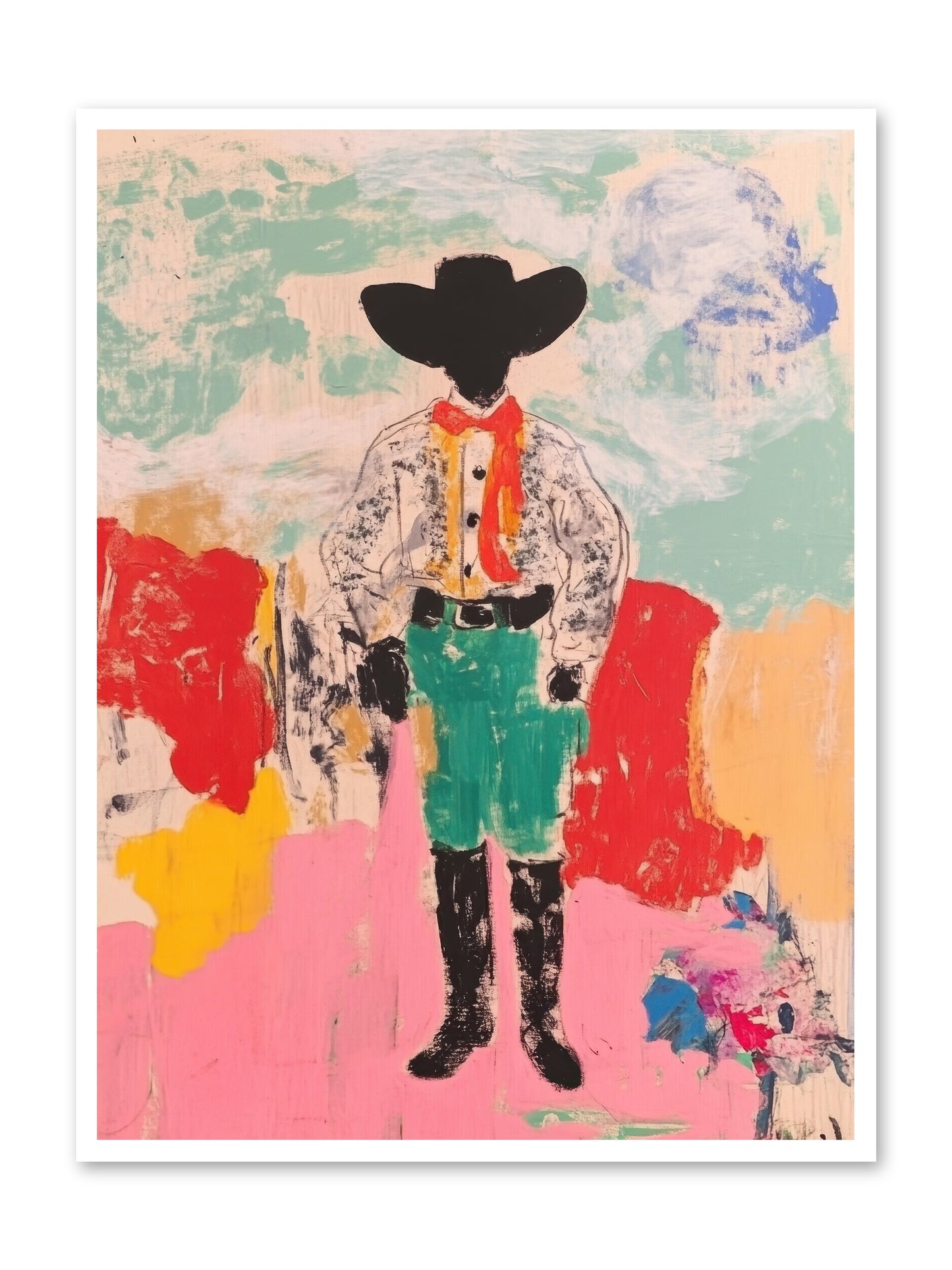 Bronco Buster -- Paper Print 36x48