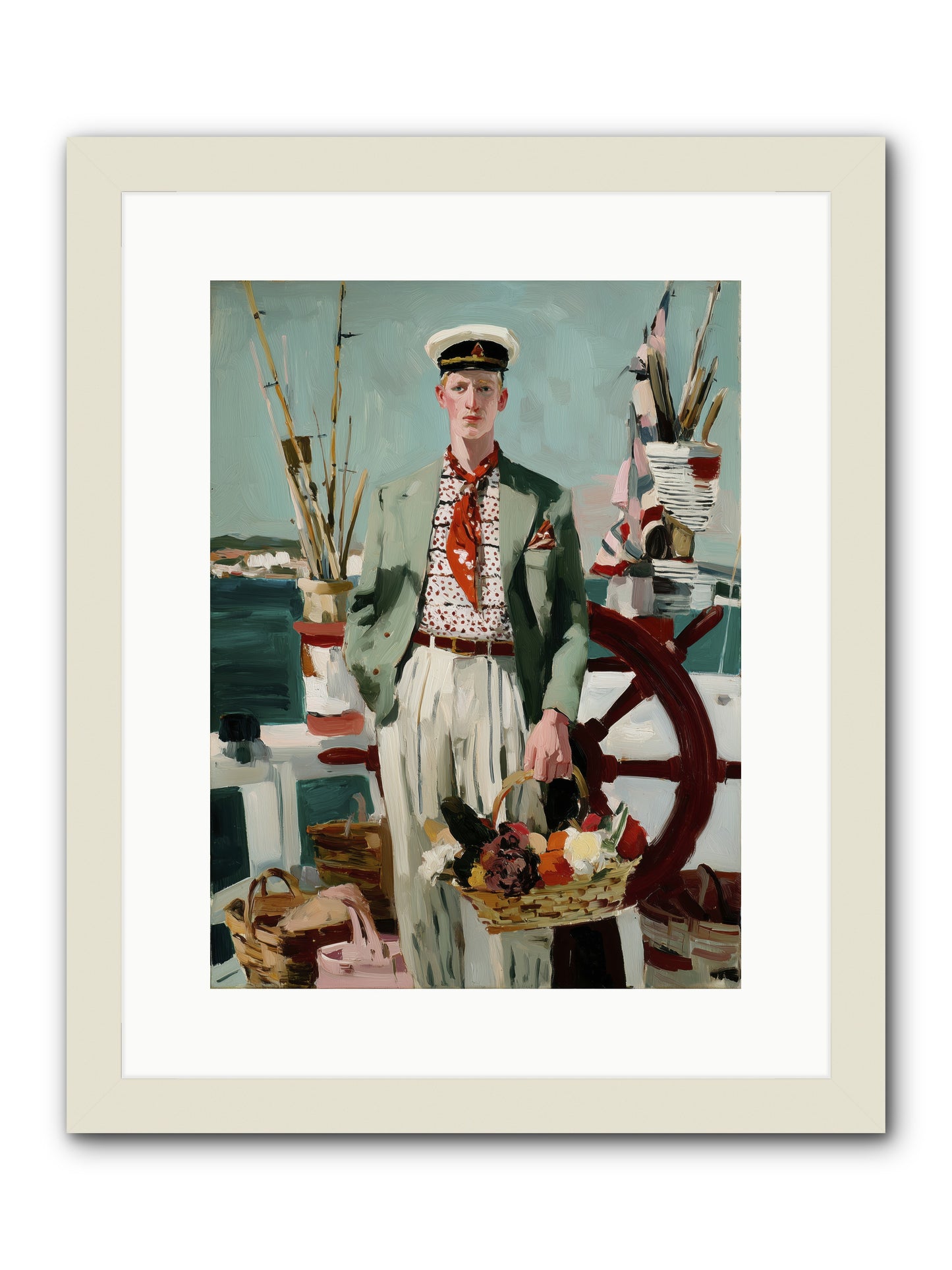 Brothers in Storms -- Framed Print - White 12x16