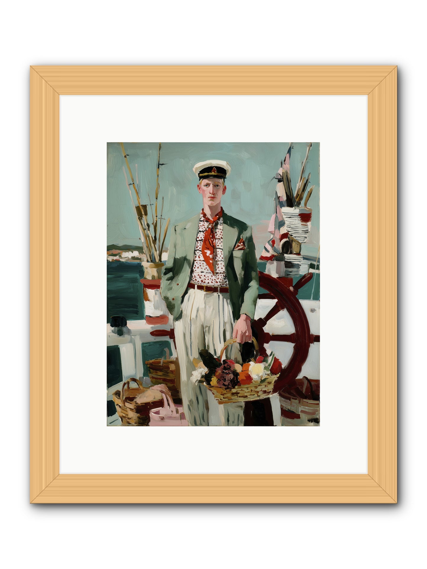 Brothers in Storms -- Framed Print - Natural 9x12