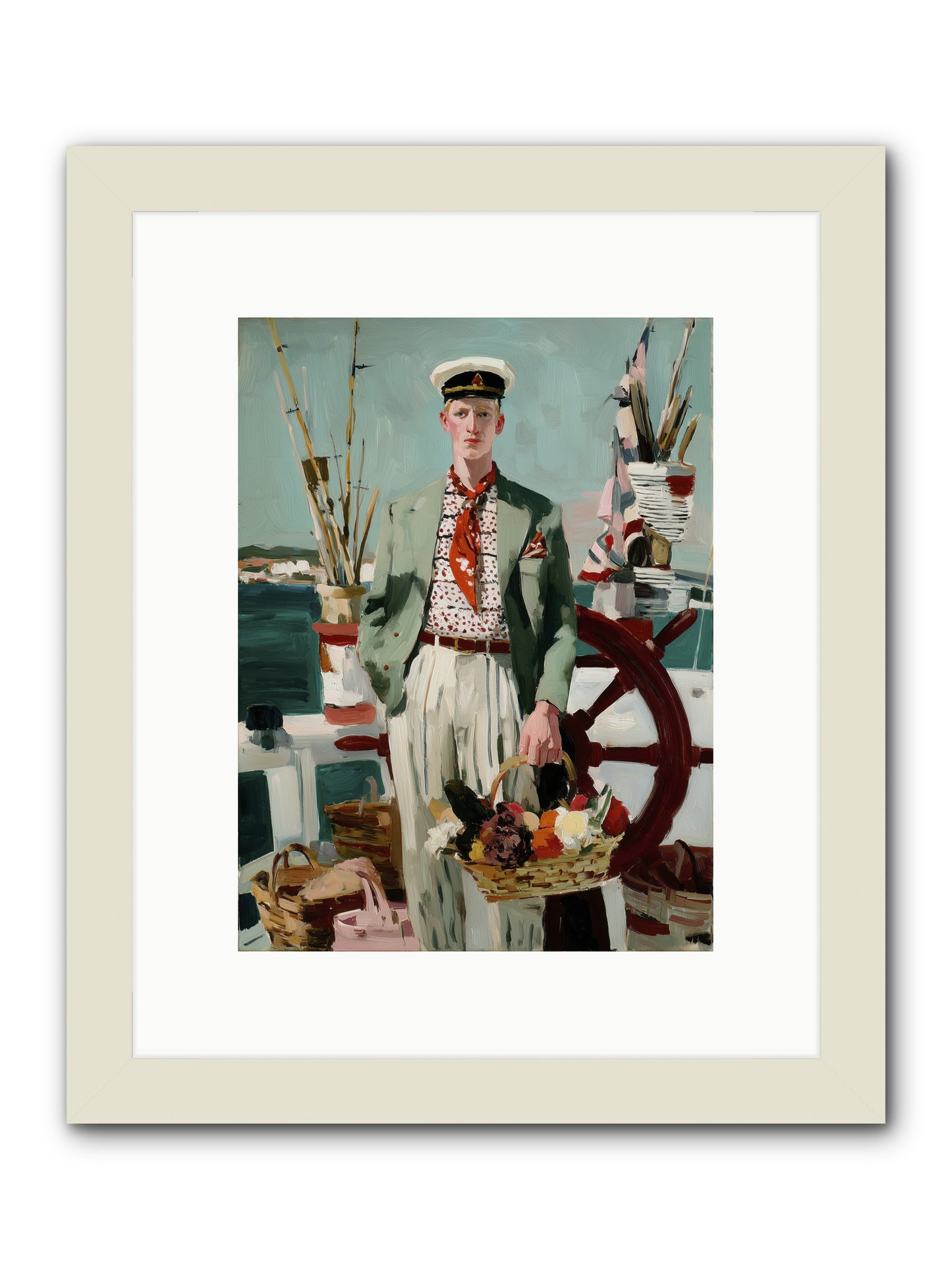 Brothers in Storms -- Framed Print - White 9x12