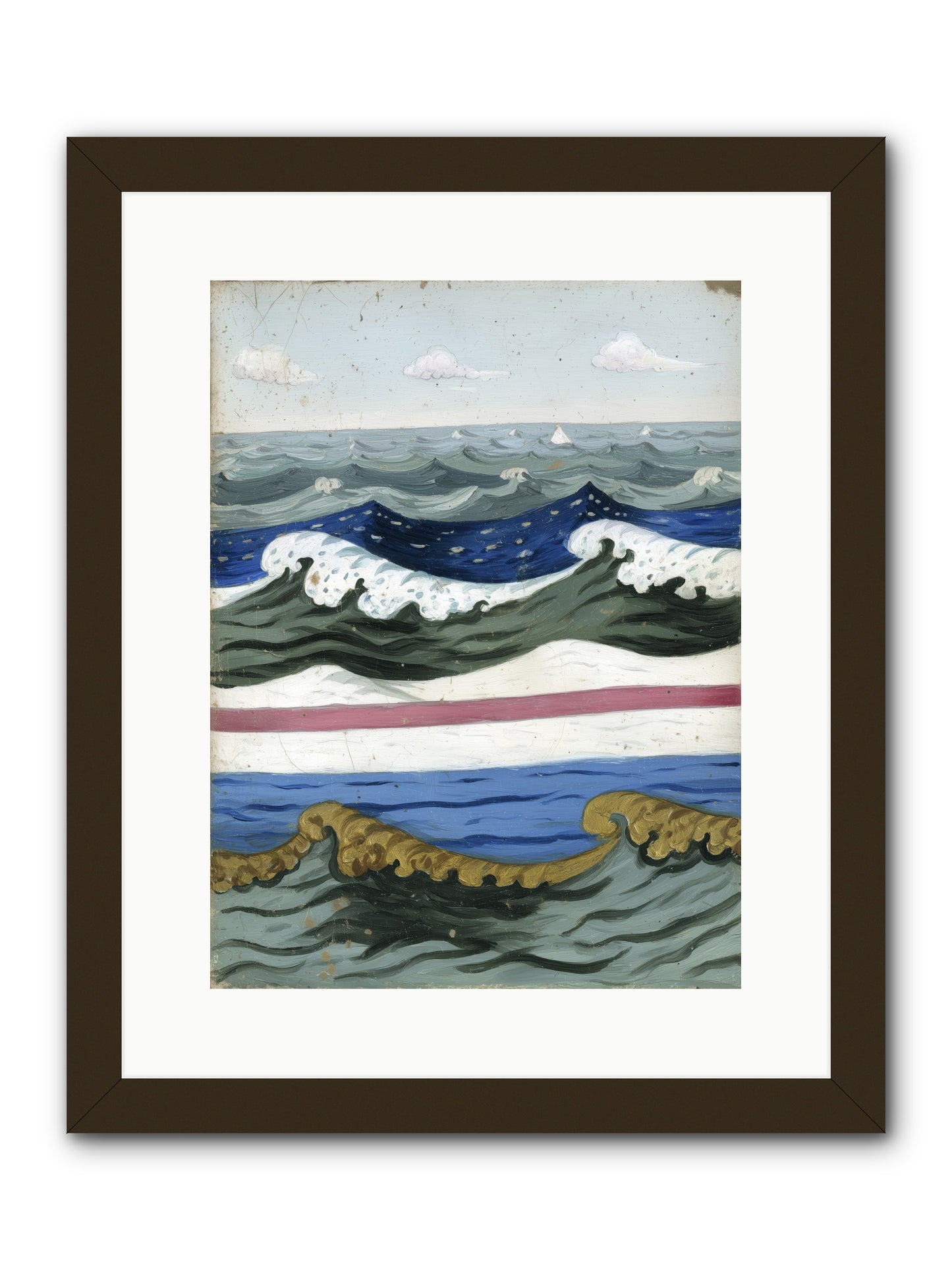Brushed Horizon -- Framed Print - Black 12x16
