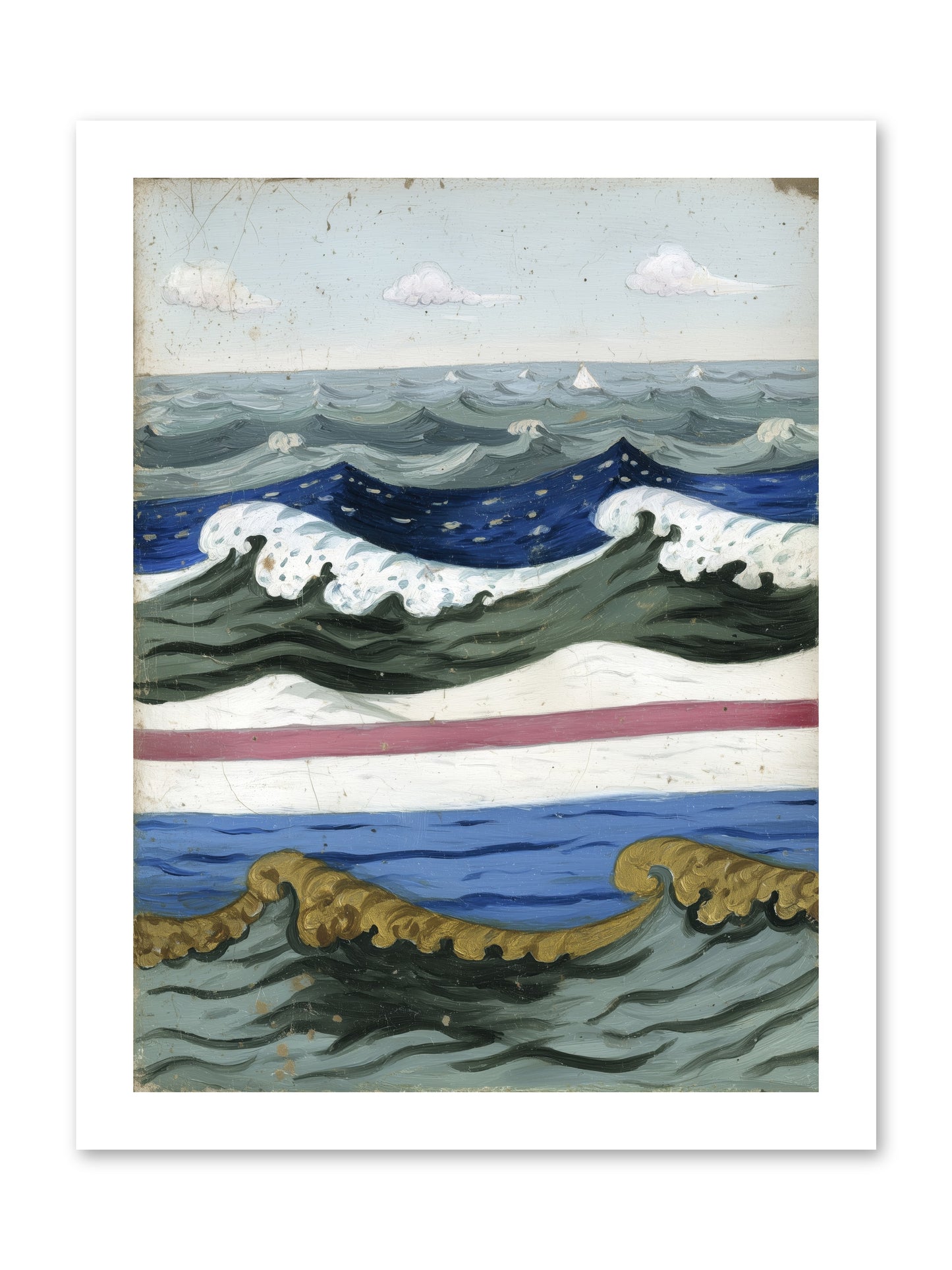 Brushed Horizon -- Paper Print 12x16