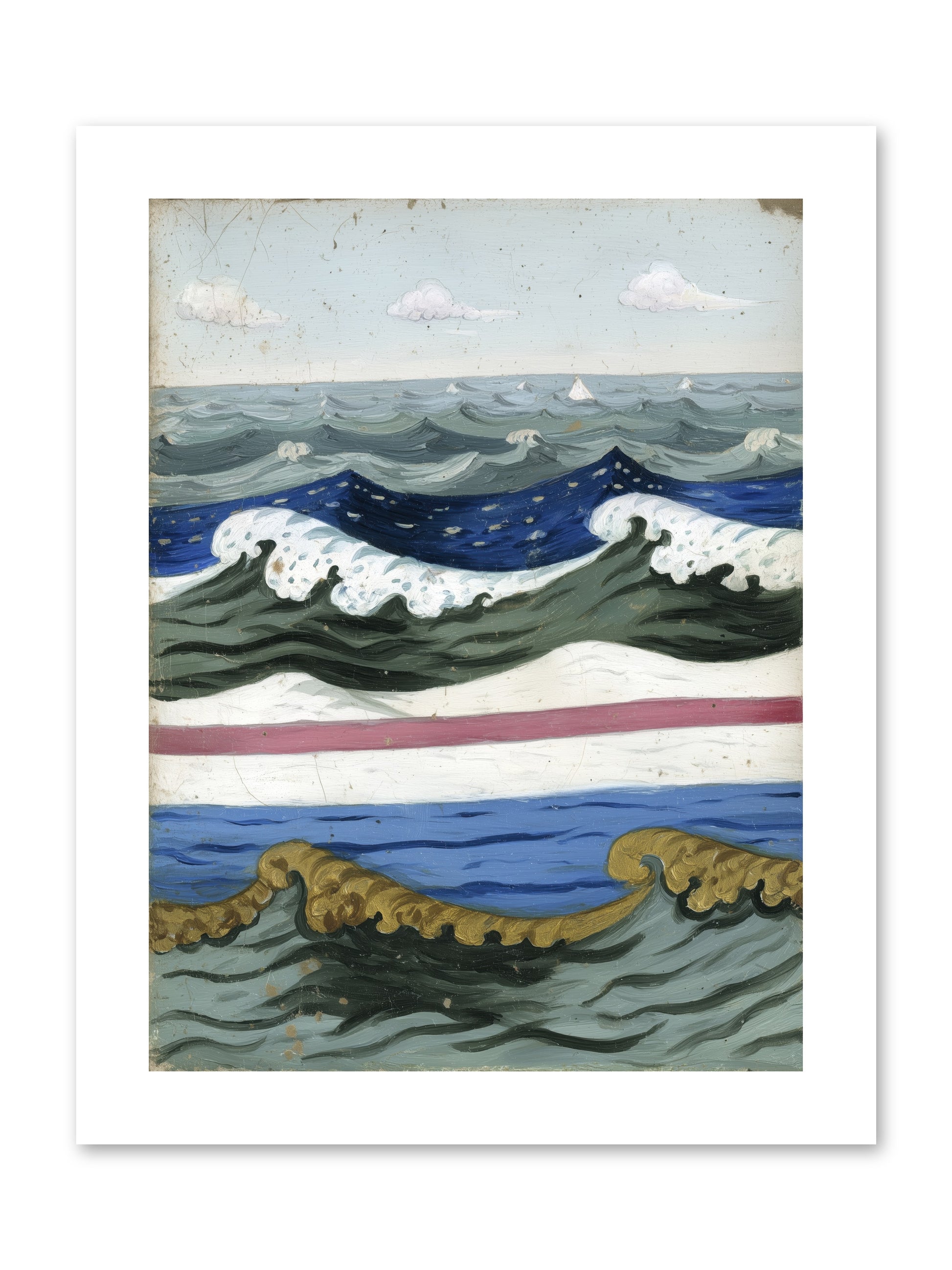 Brushed Horizon -- Paper Print 9x12