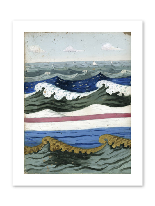 Brushed Horizon -- Paper Print 9x12