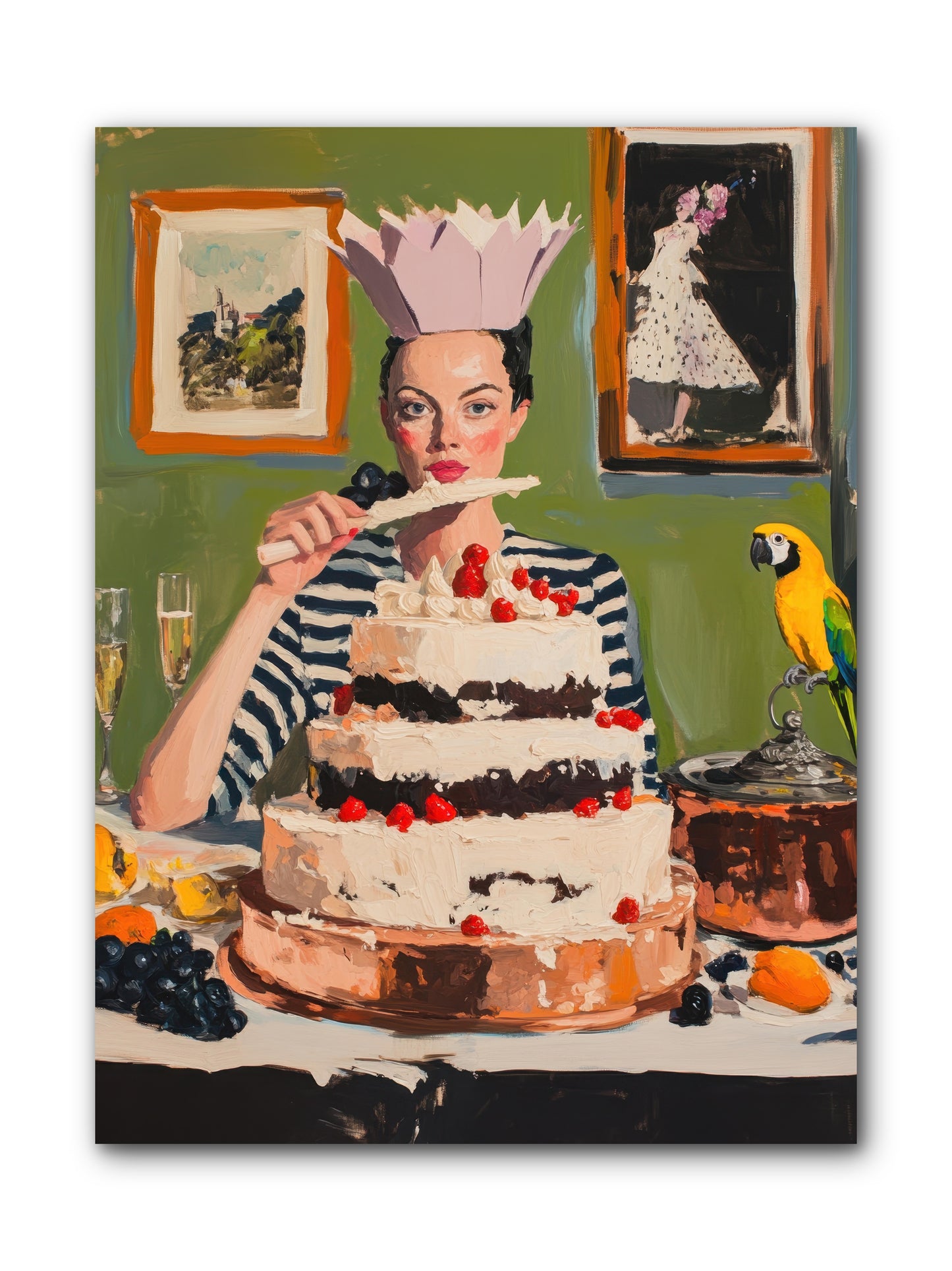 Buttercream Baroness -- Wrapped Canvas 9x12