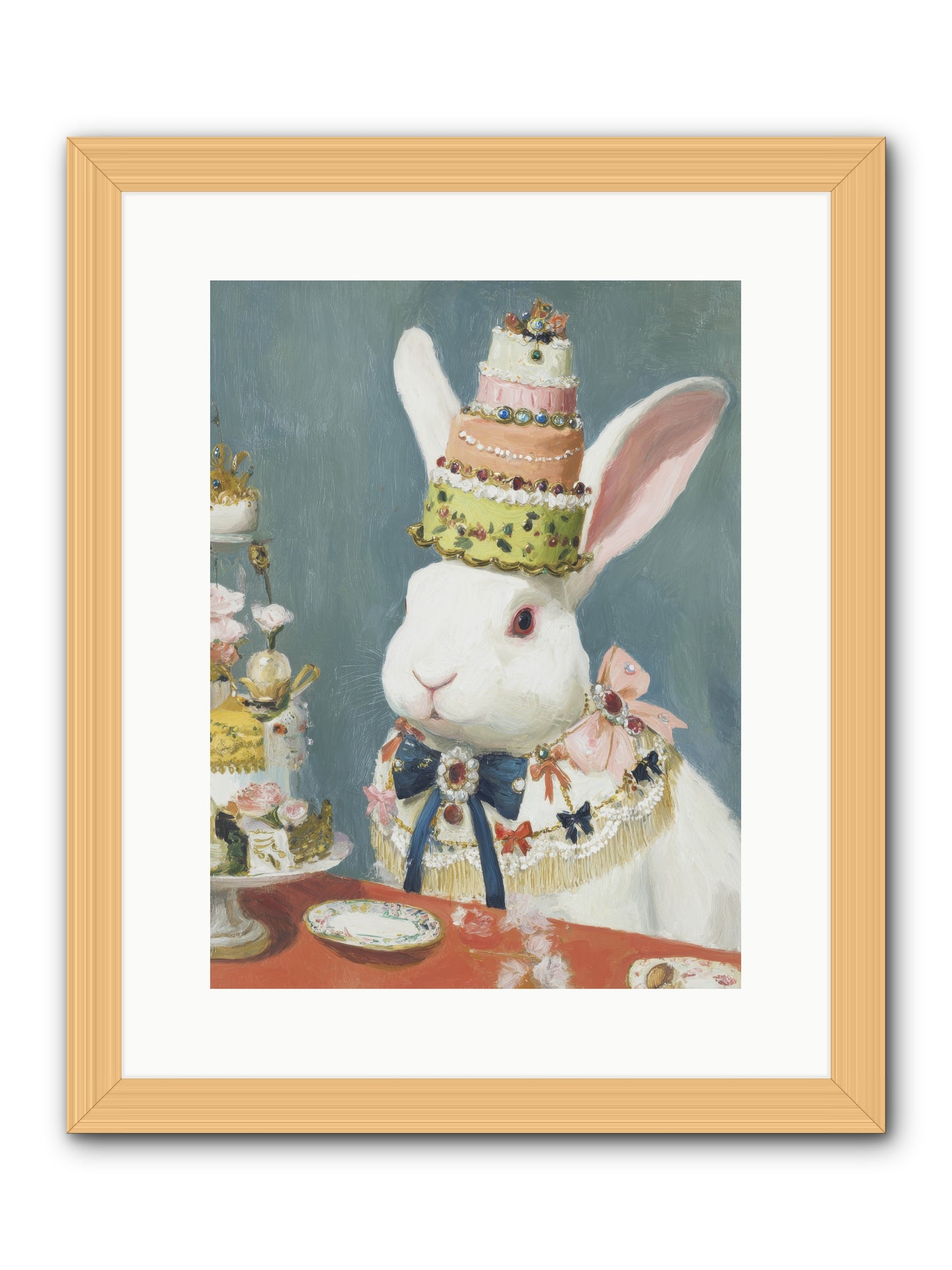 Buttercream Clouds -- Framed Print - Natural 12x16