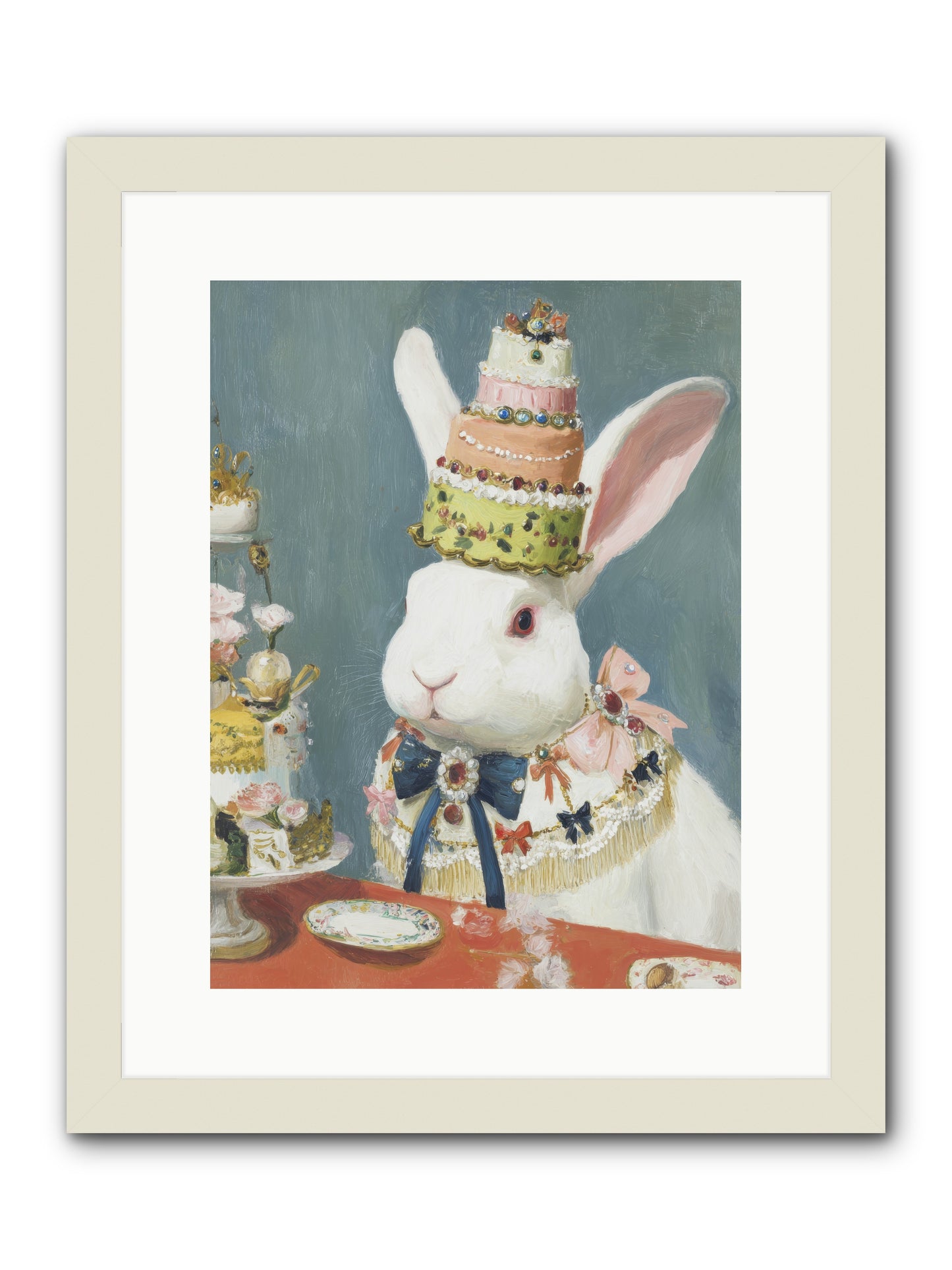 Buttercream Clouds -- Framed Print - White 12x16