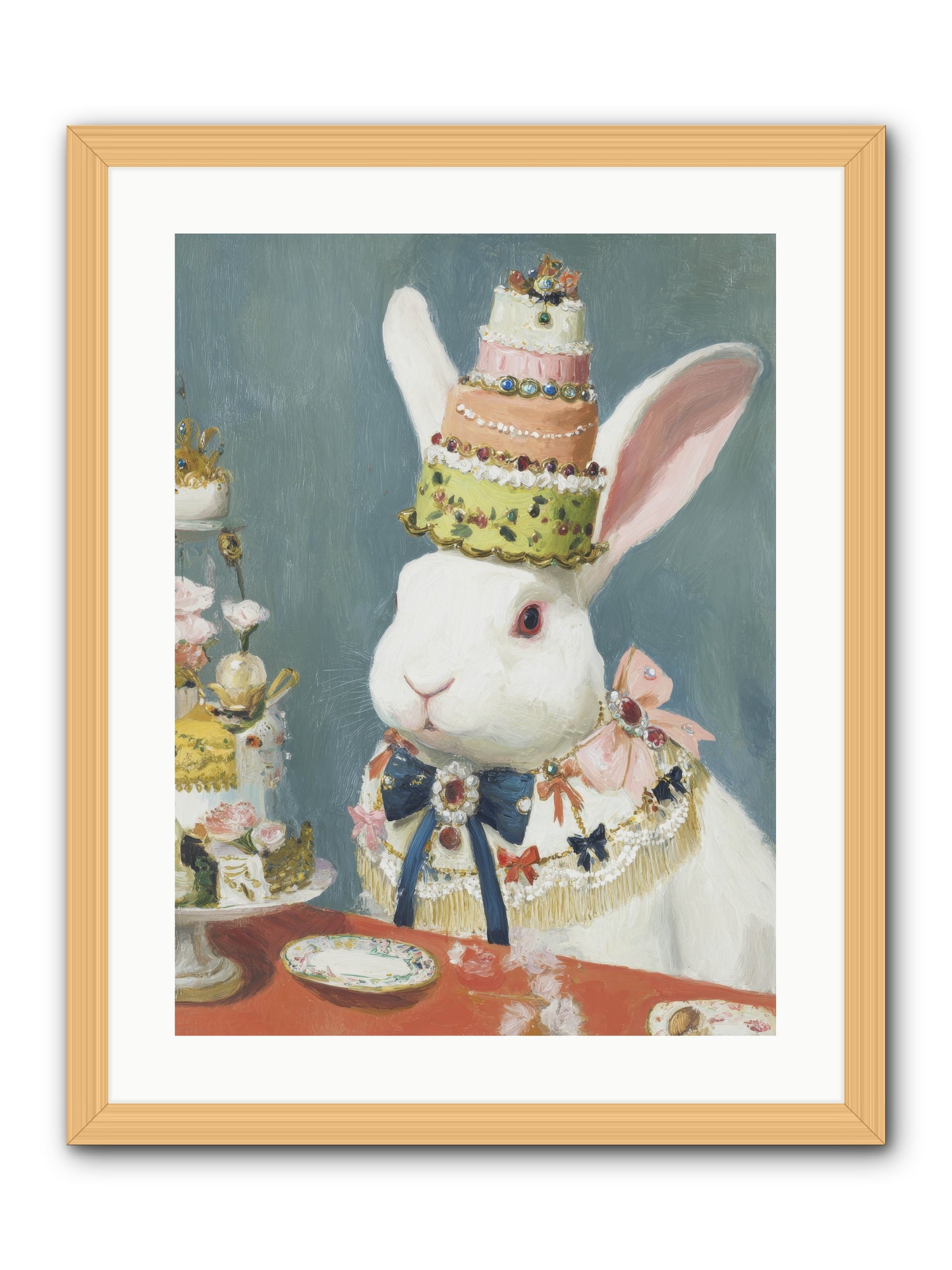 Buttercream Clouds -- Framed Print - Natural 18x24