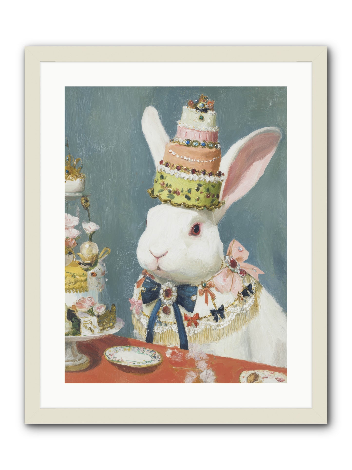 Buttercream Clouds -- Framed Print - White 18x24