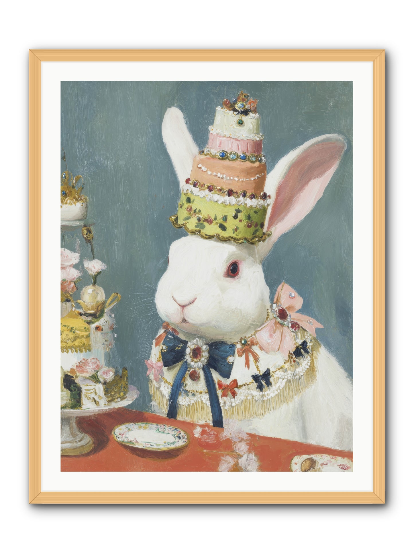 Buttercream Clouds -- Framed Print - Natural 30x40