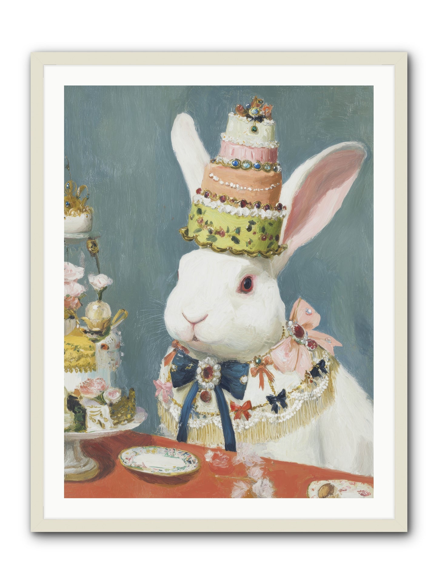 Buttercream Clouds -- Framed Print - White 30x40