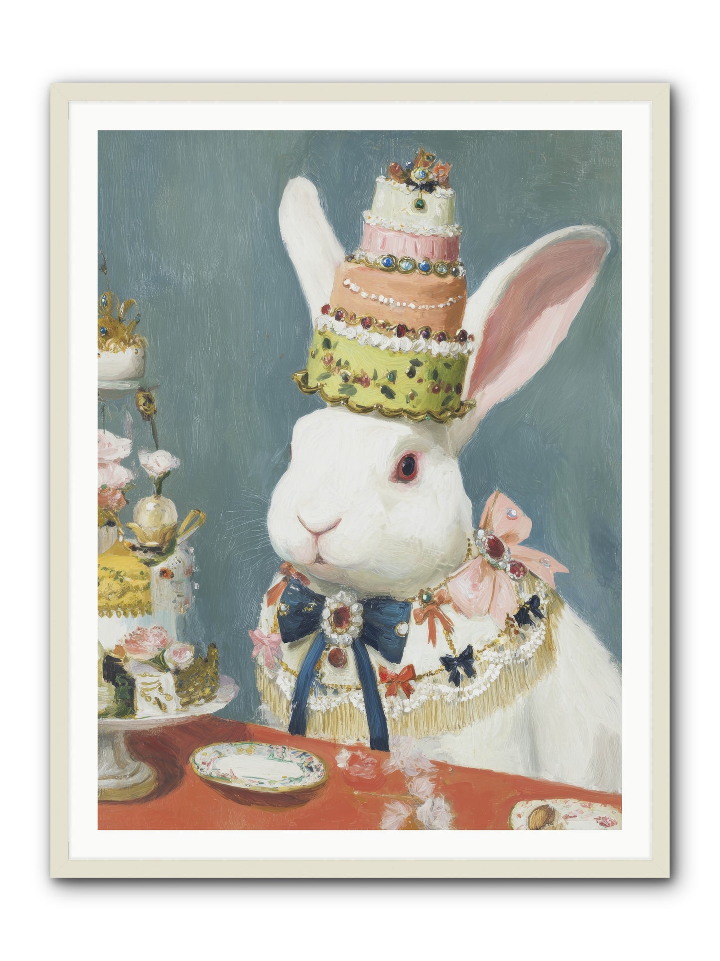 Buttercream Clouds -- Framed Print - White 36x48