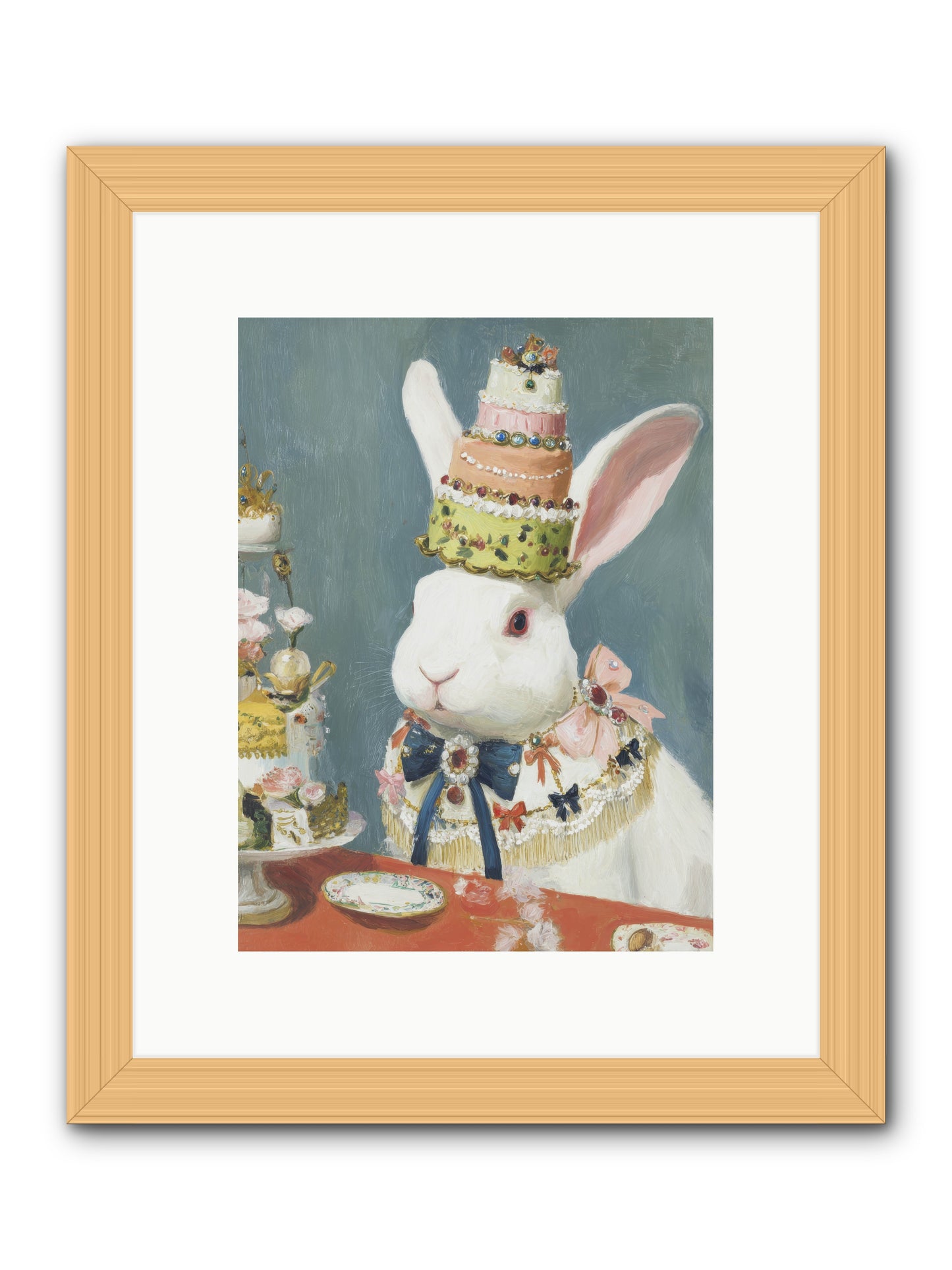 Buttercream Clouds -- Framed Print - Natural 9x12