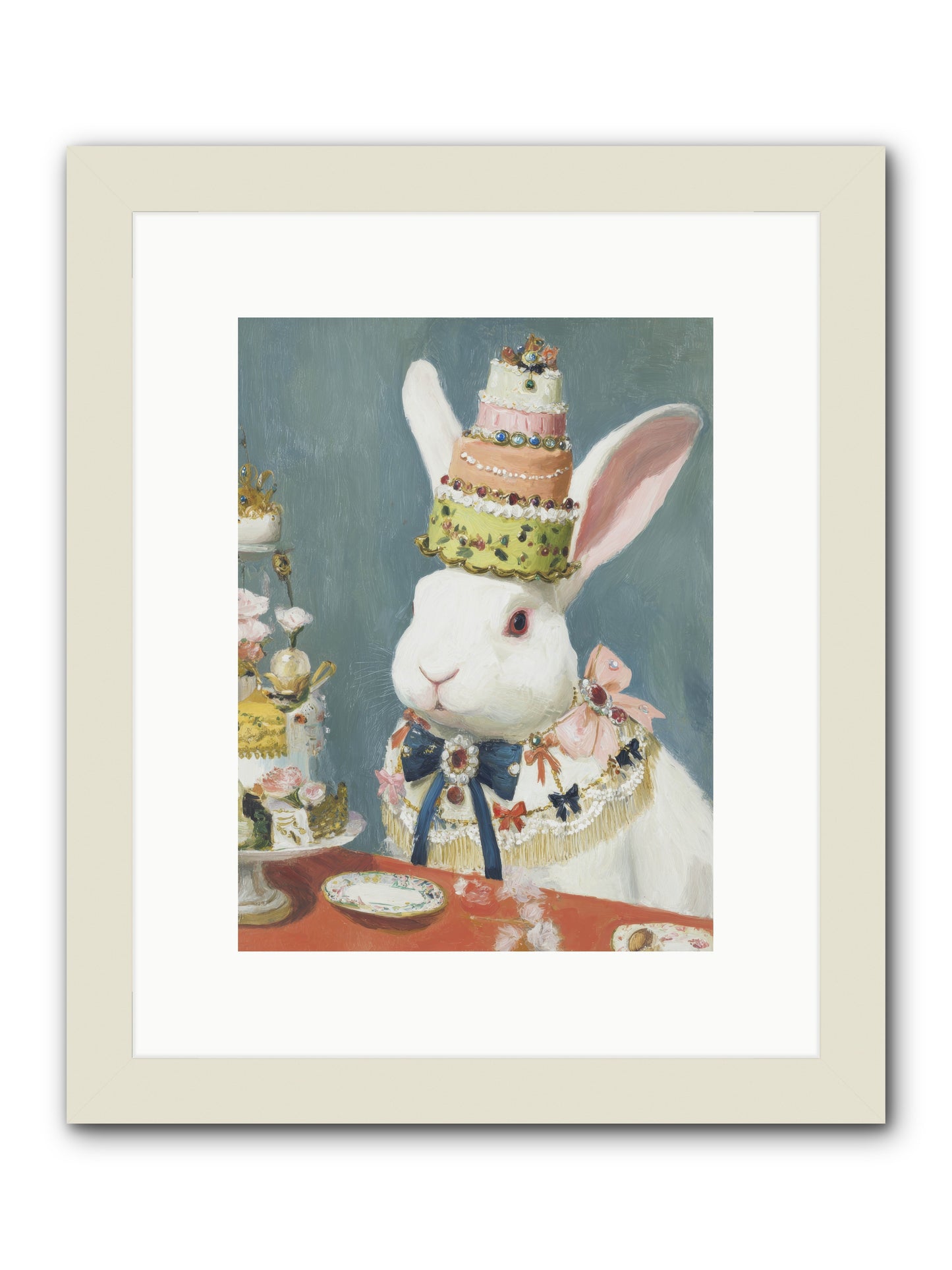 Buttercream Clouds -- Framed Print - White 9x12