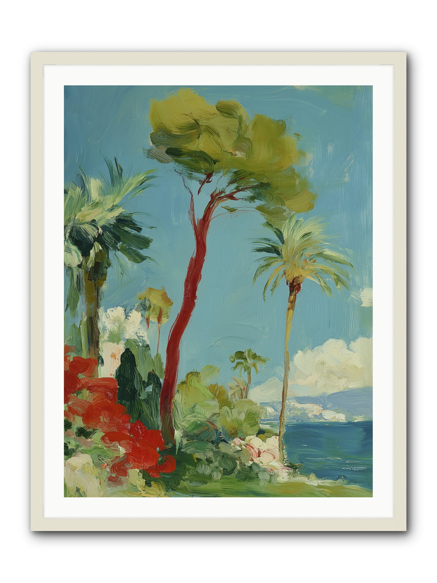 Butterfly Hours -- Framed Print - White 30x40
