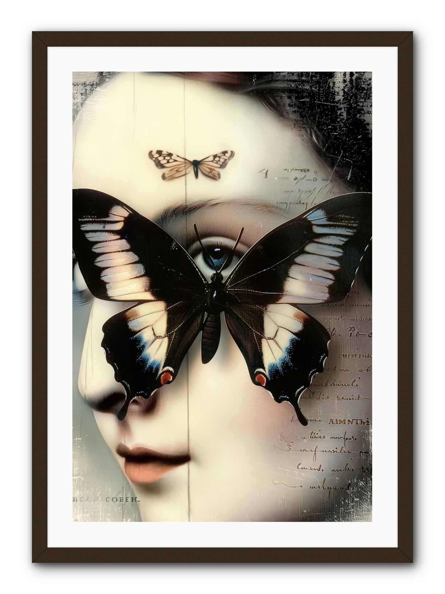 Butterfly's Last Dance -- Framed Print - Black 24x36