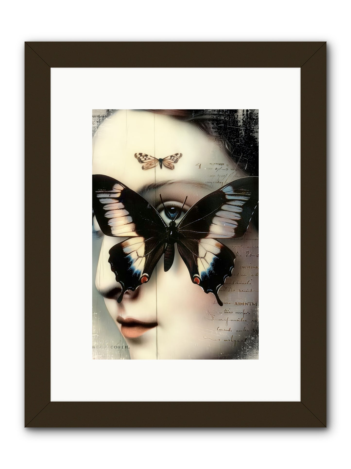 Butterfly's Last Dance -- Framed Print - Black 8x12