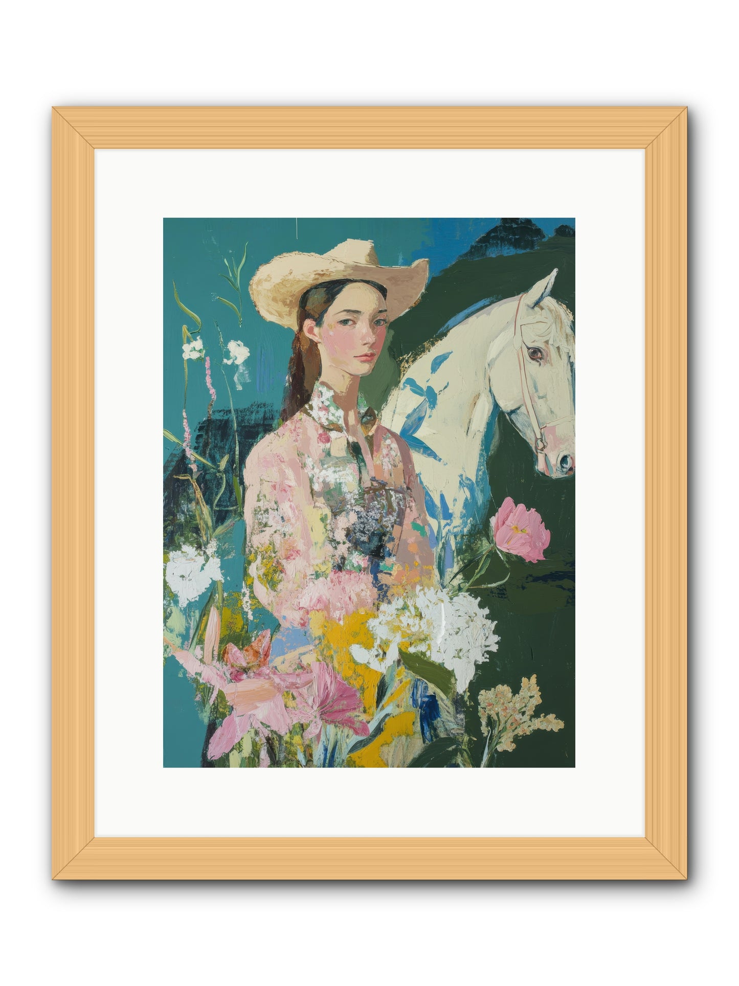 Caballero's Journey -- Framed Print - Natural 12x16