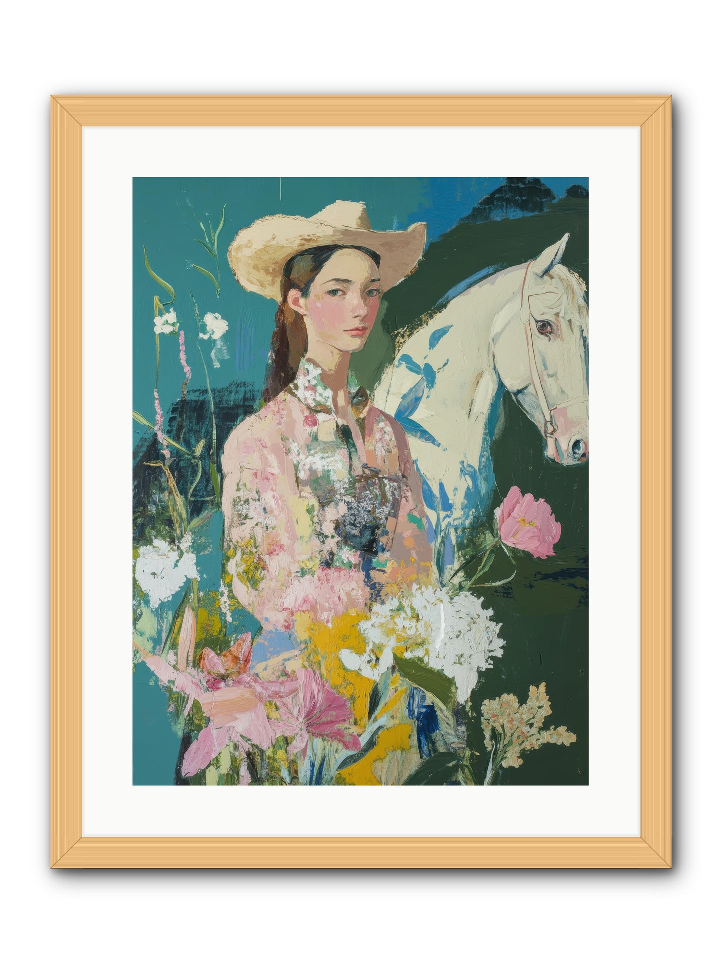 Caballero's Journey -- Framed Print - Natural 18x24