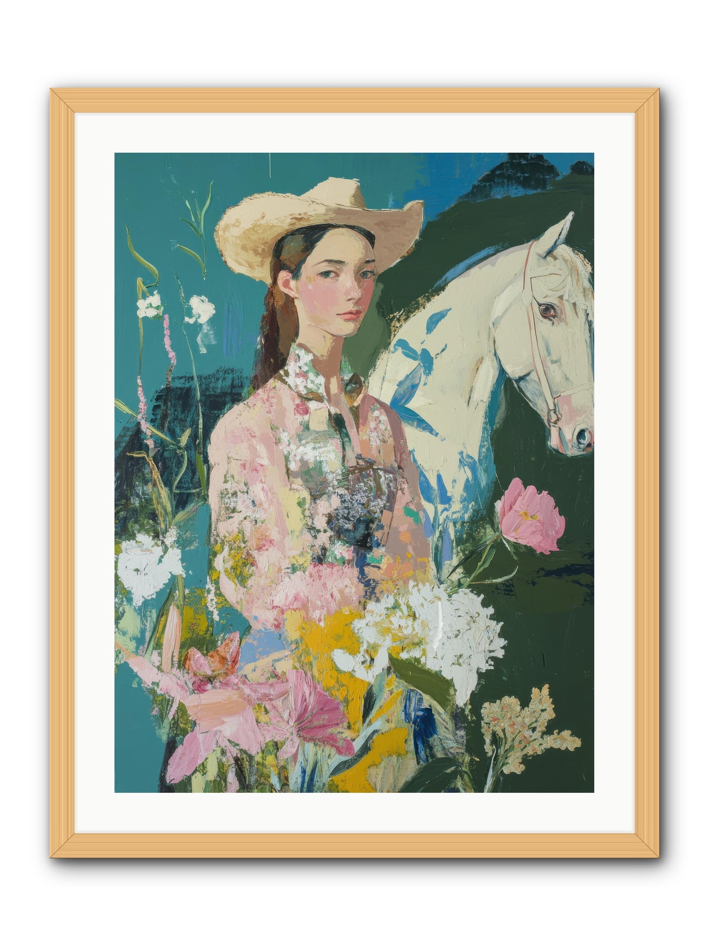 Caballero's Journey -- Framed Print - Natural 24x32