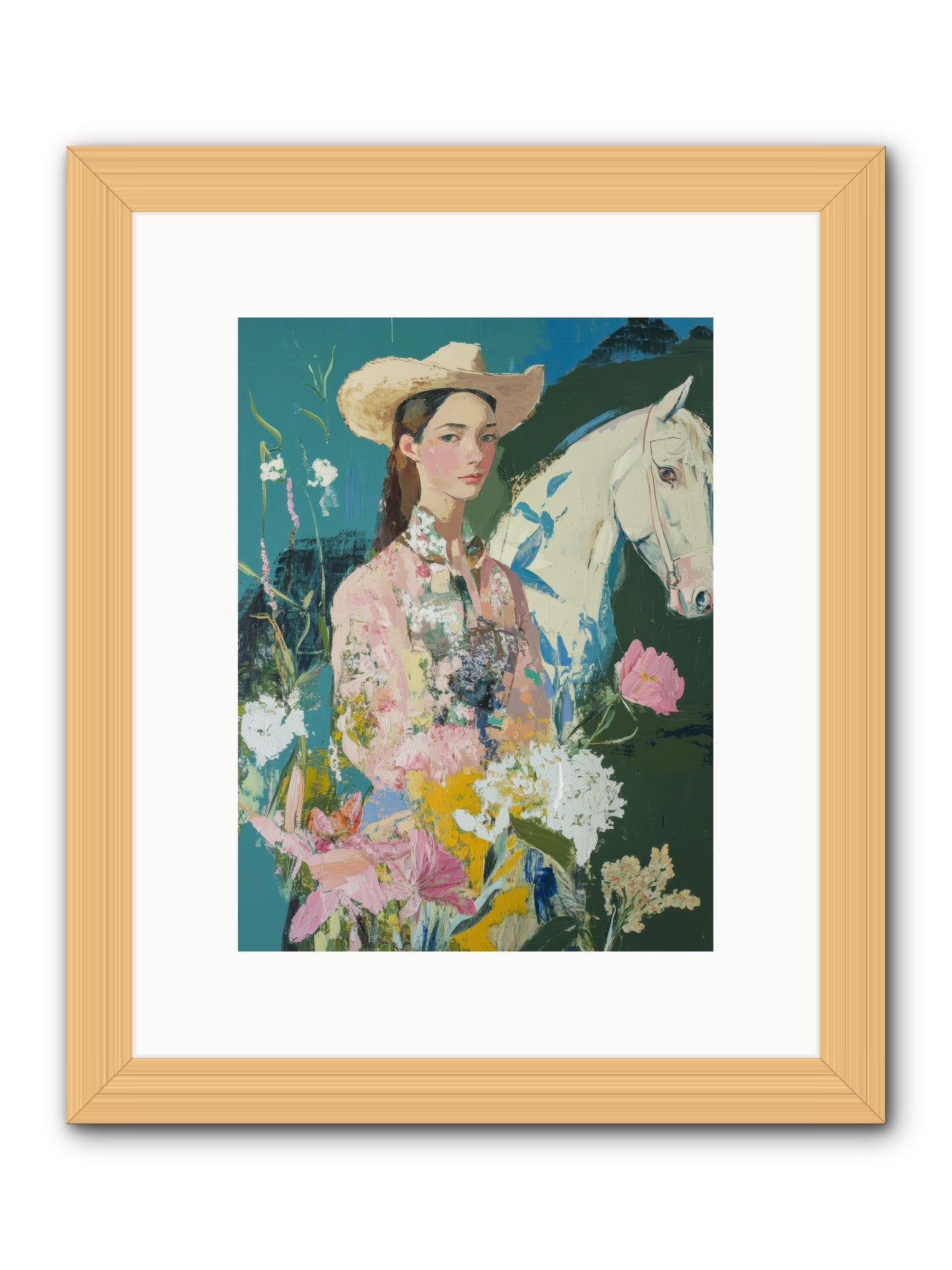 Caballero's Journey -- Framed Print - Natural 9x12