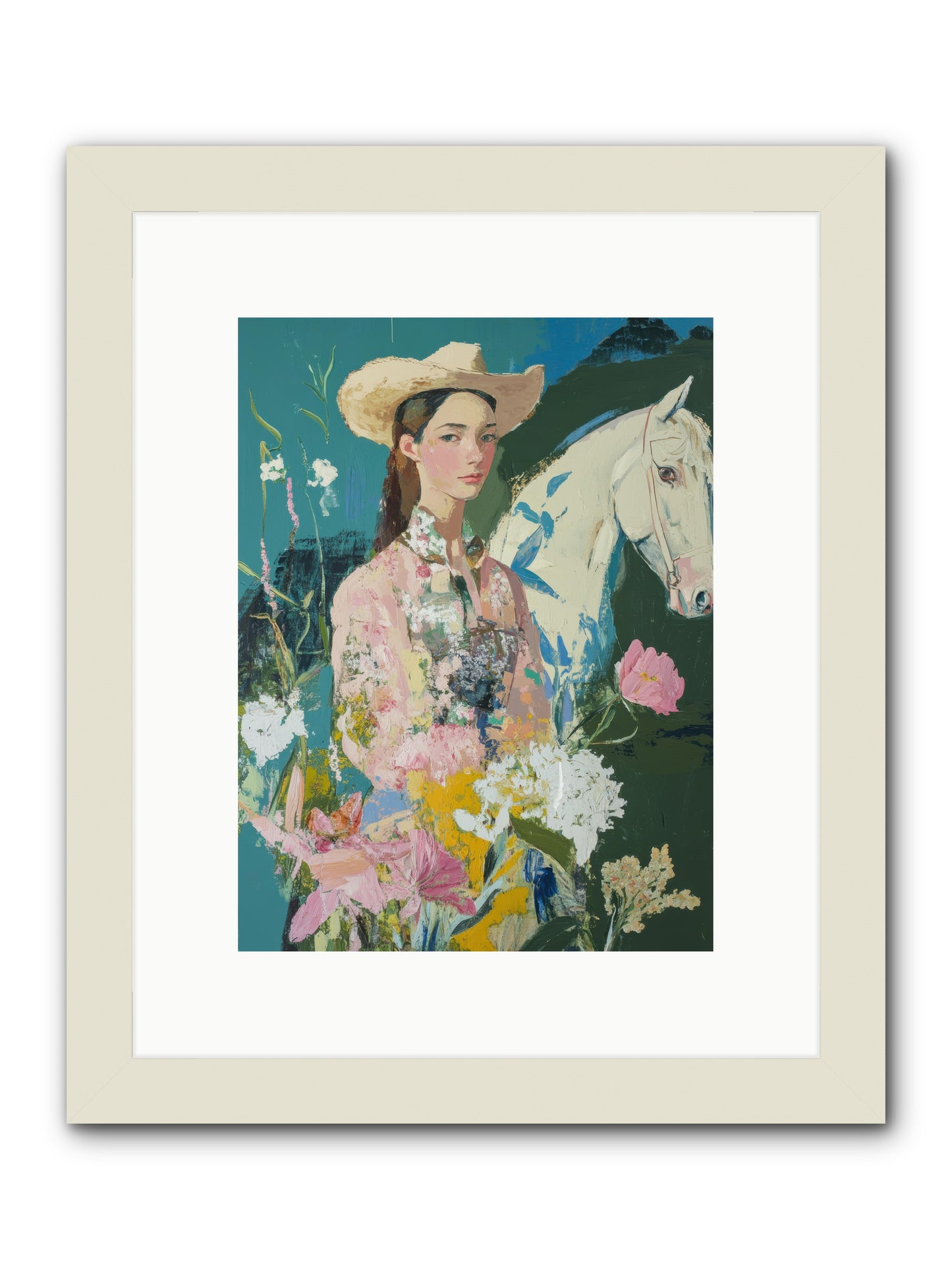 Caballero's Journey -- Framed Print - White 9x12
