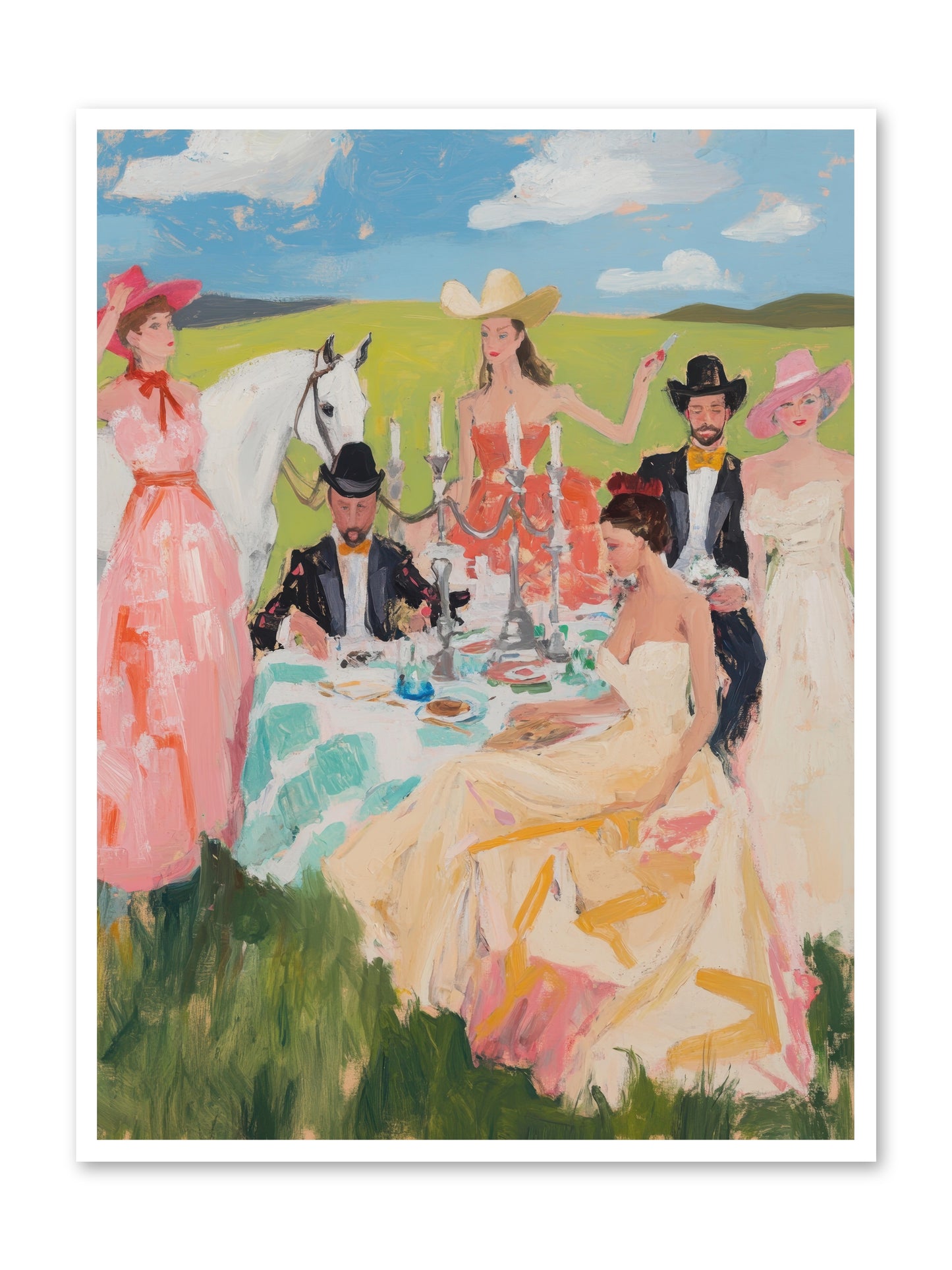Cactus Flower Cotillion -- Loose Canvas Print 36x48