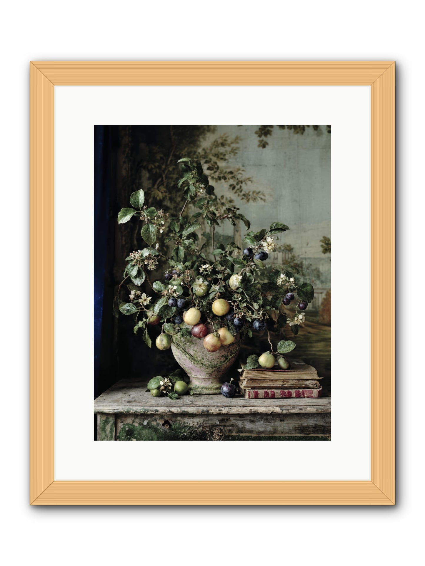 Cadence -- Framed Print - Natural 12x16